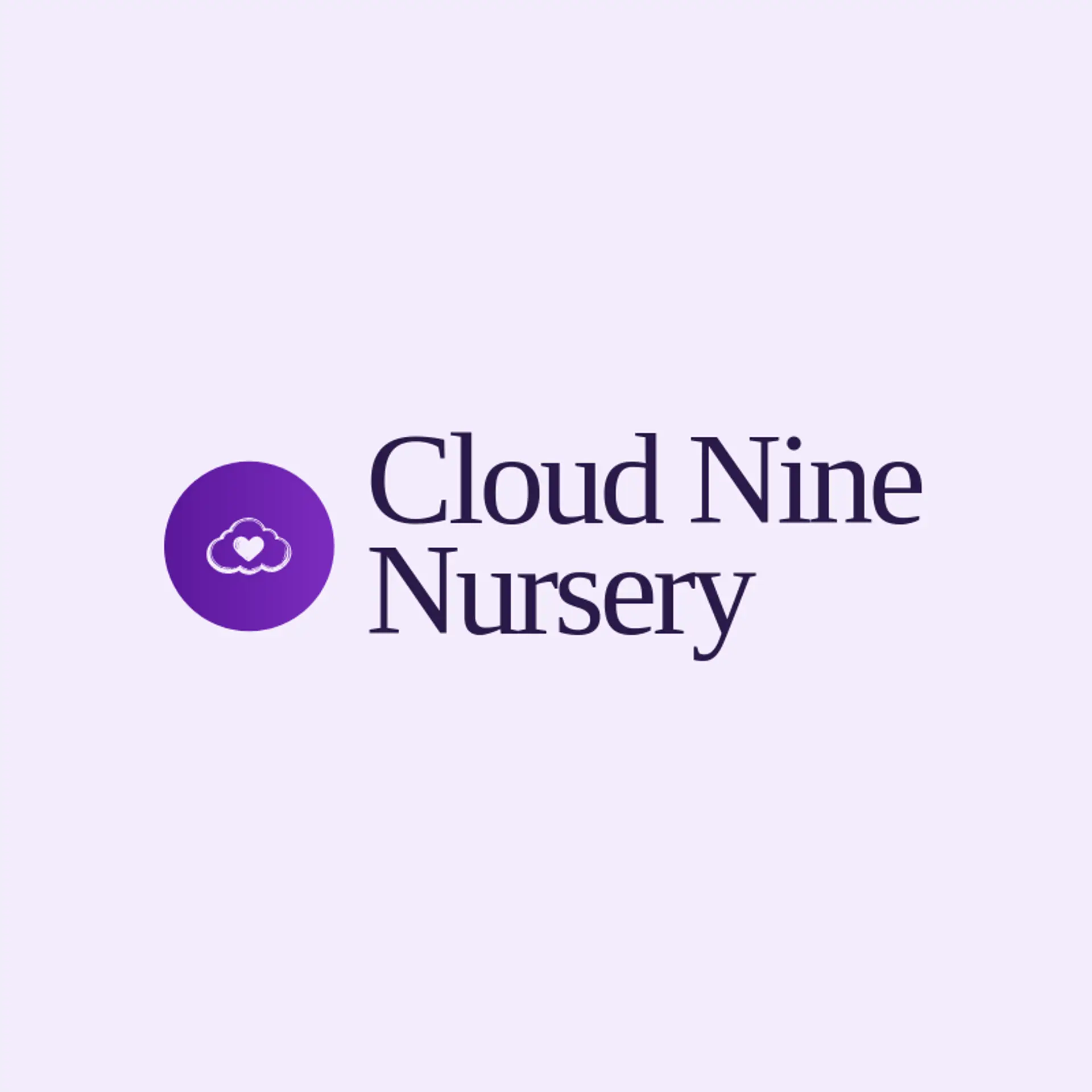 Cloud Nine Nursery logo for baby