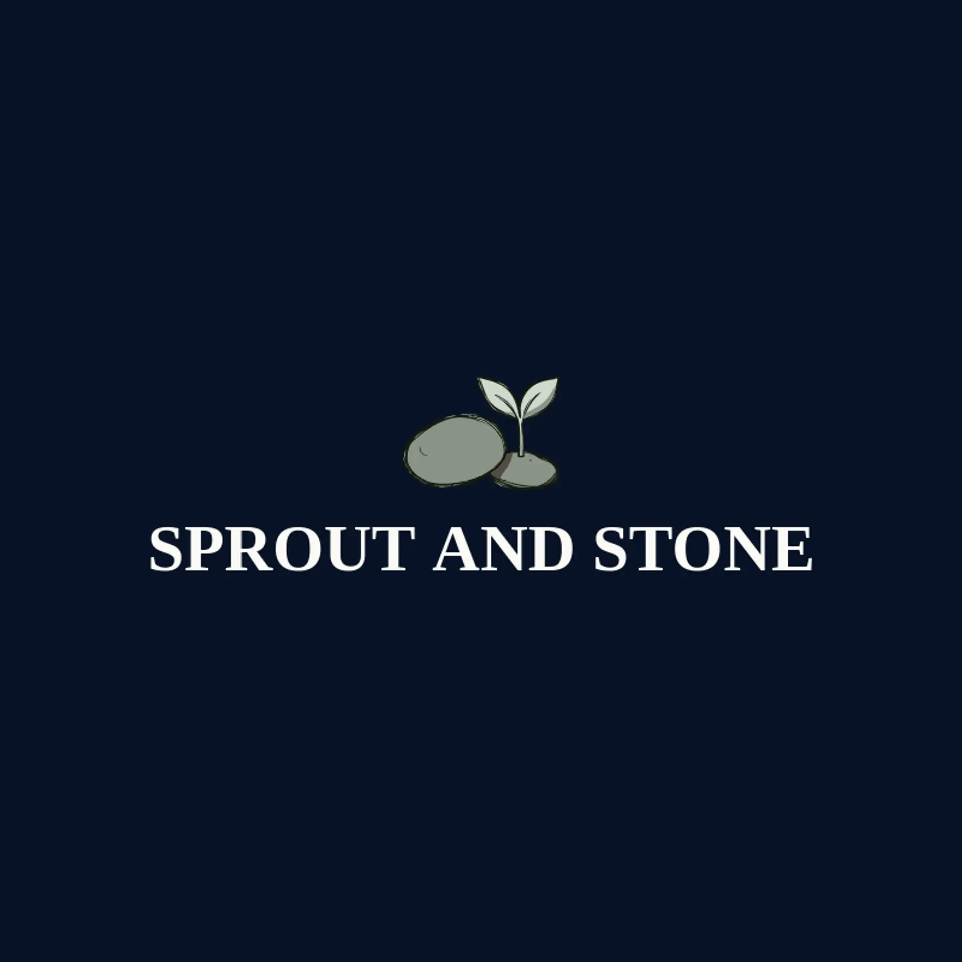 Sprout and Stone logo for gardening