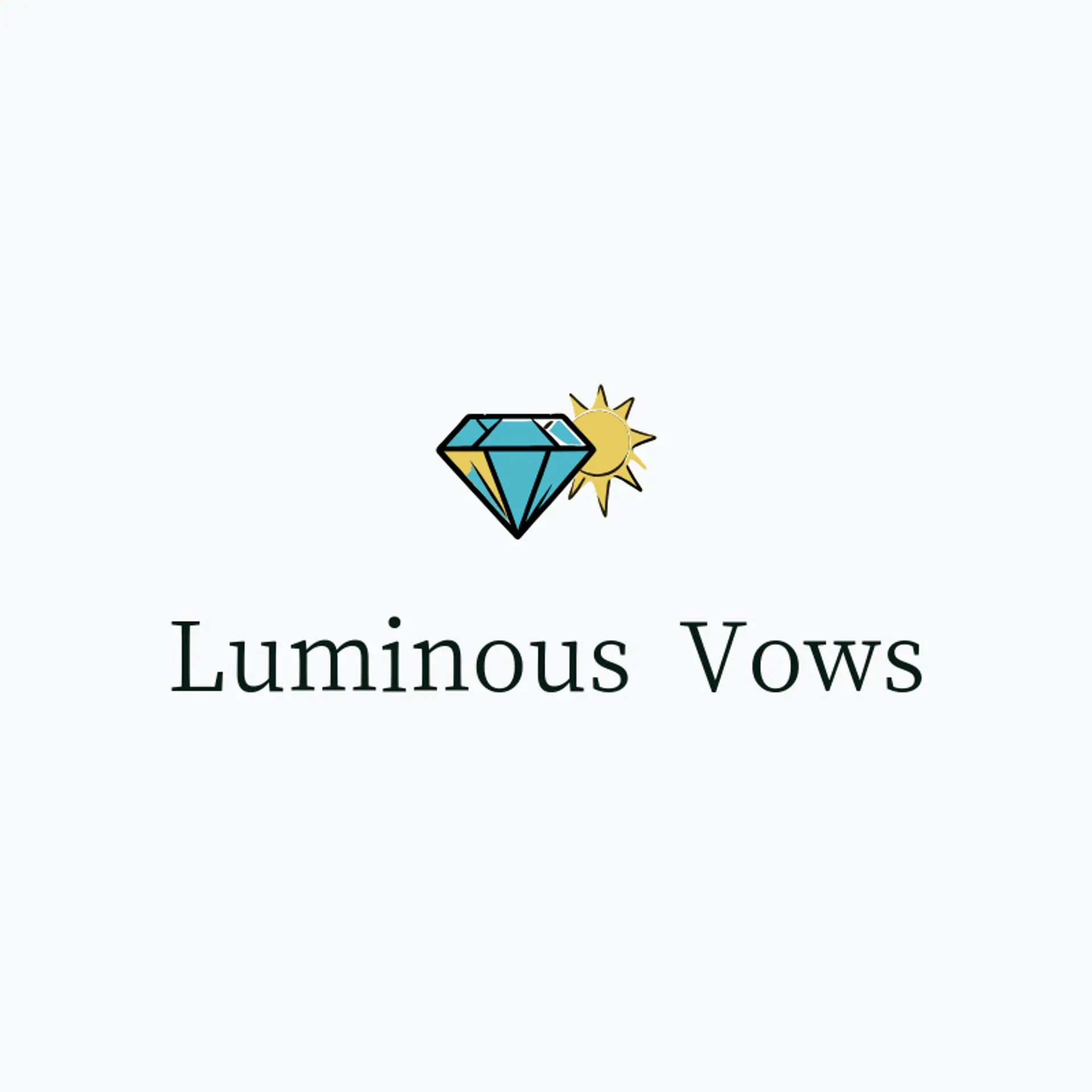 Luminous Vows logo for engagement
