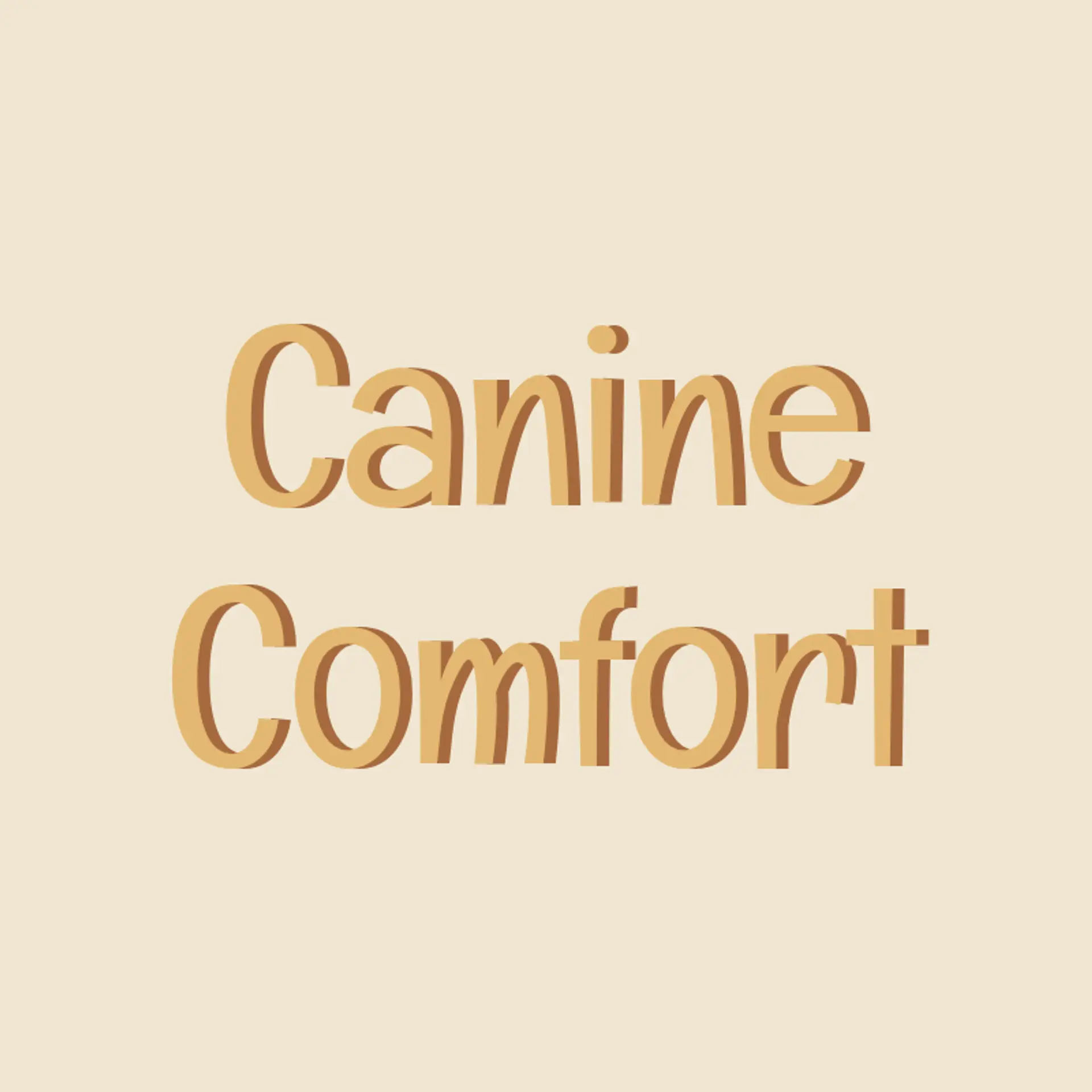 Canine Comfort logo for dog daycare training spa