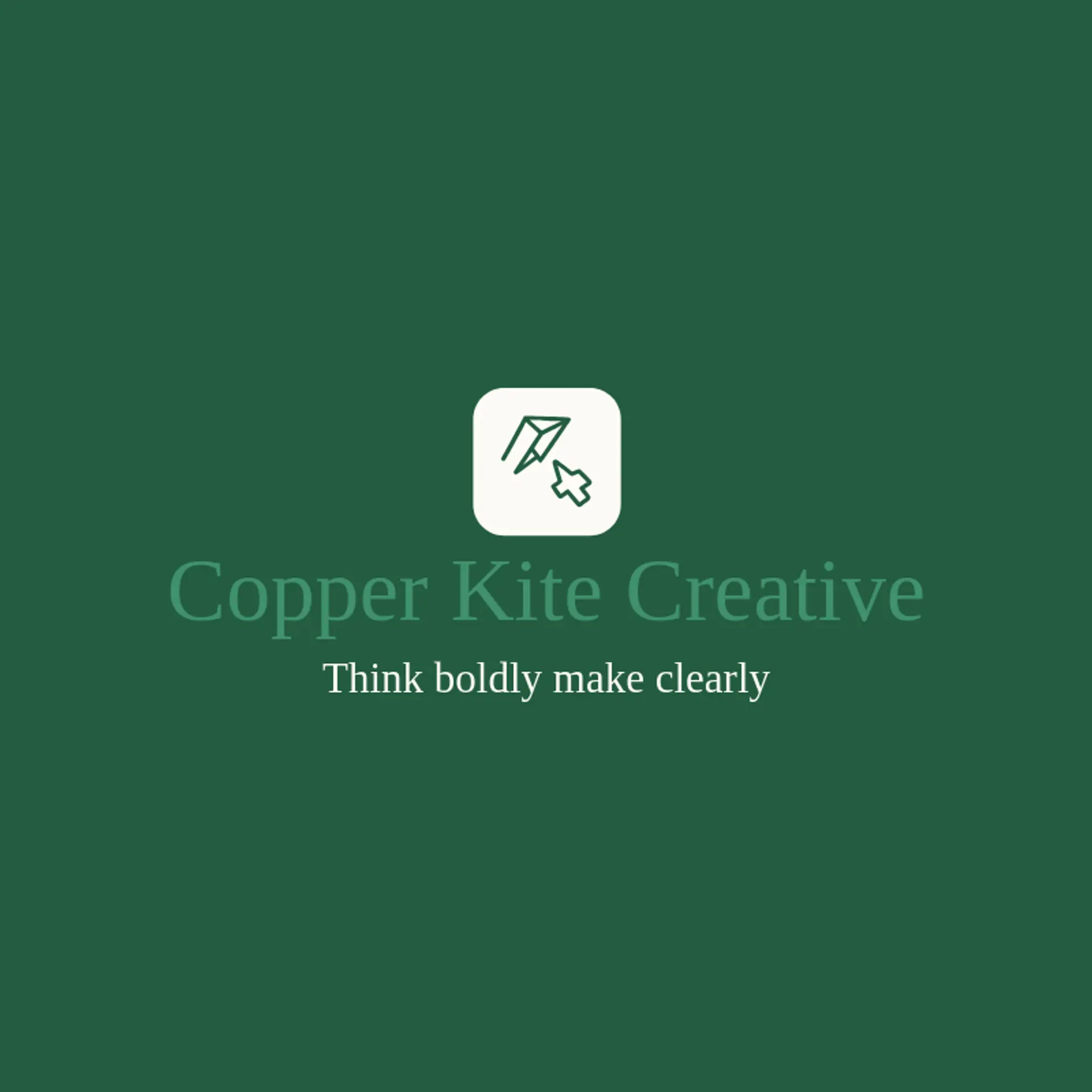 Copper Kite Creative logo for digital agency