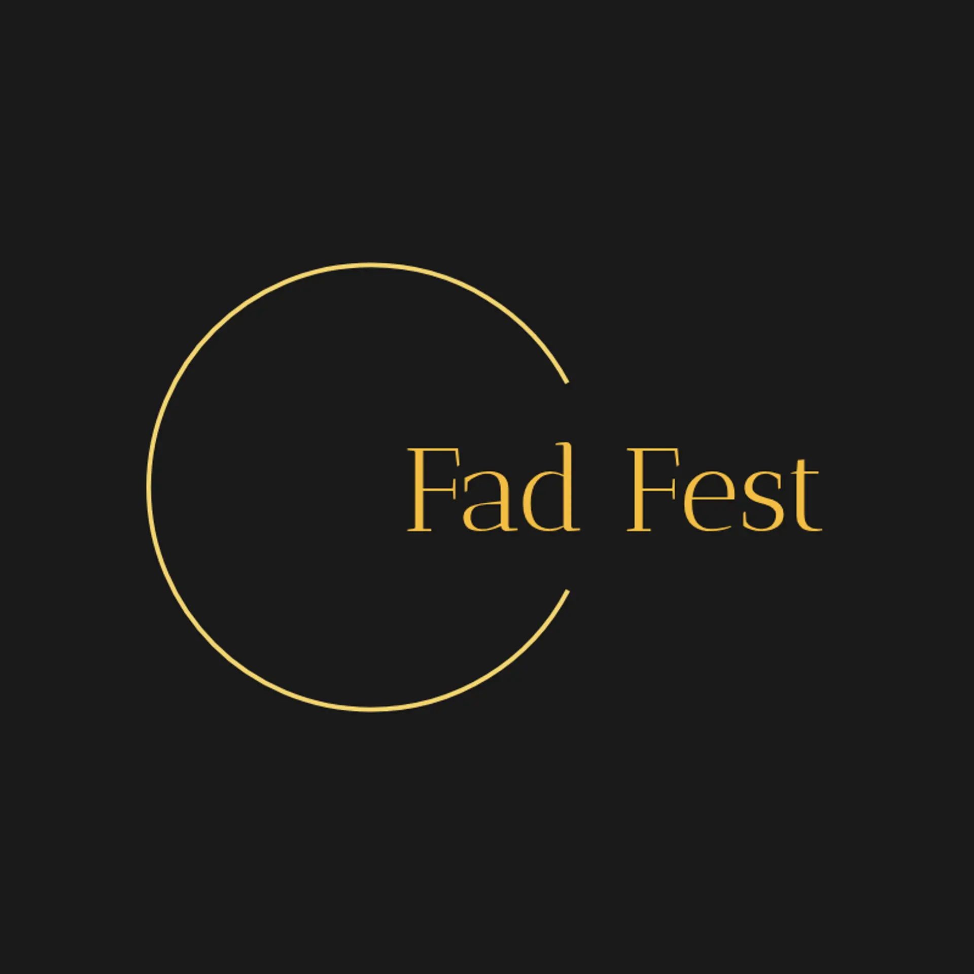 Fad Fest logo for fashion show