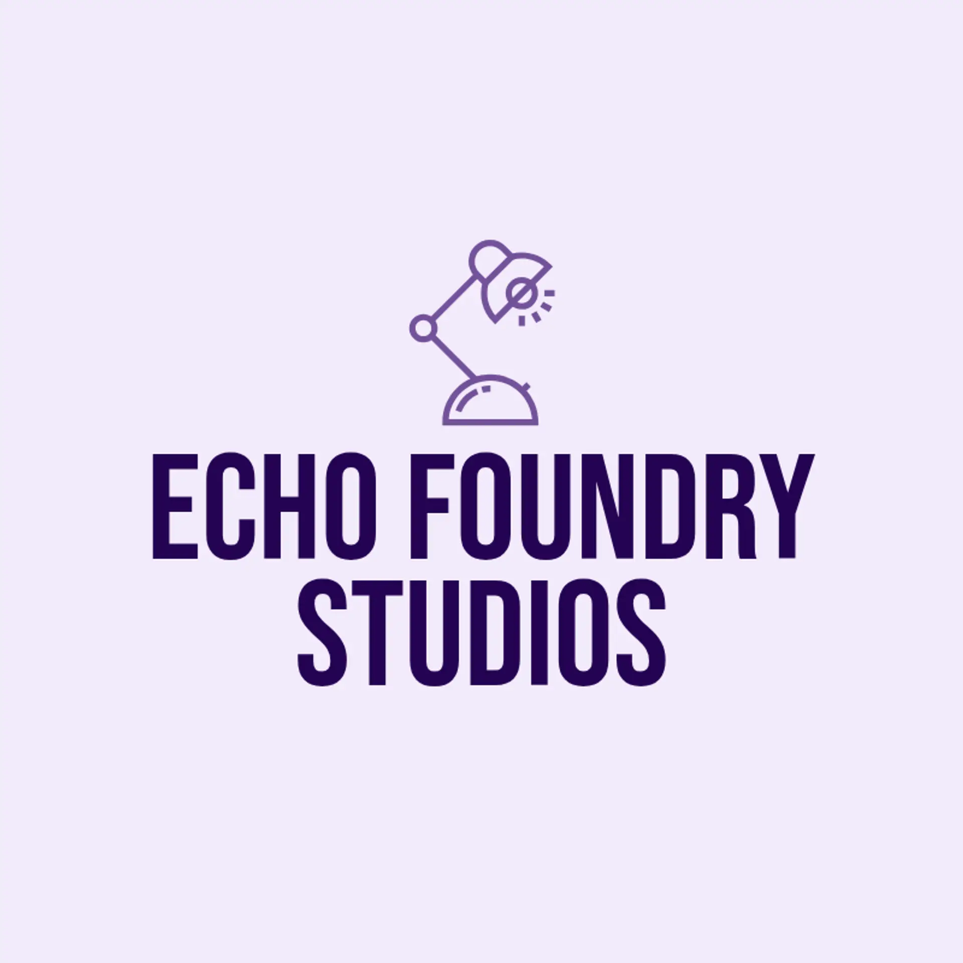 EchoFrame Studios logo for music studio