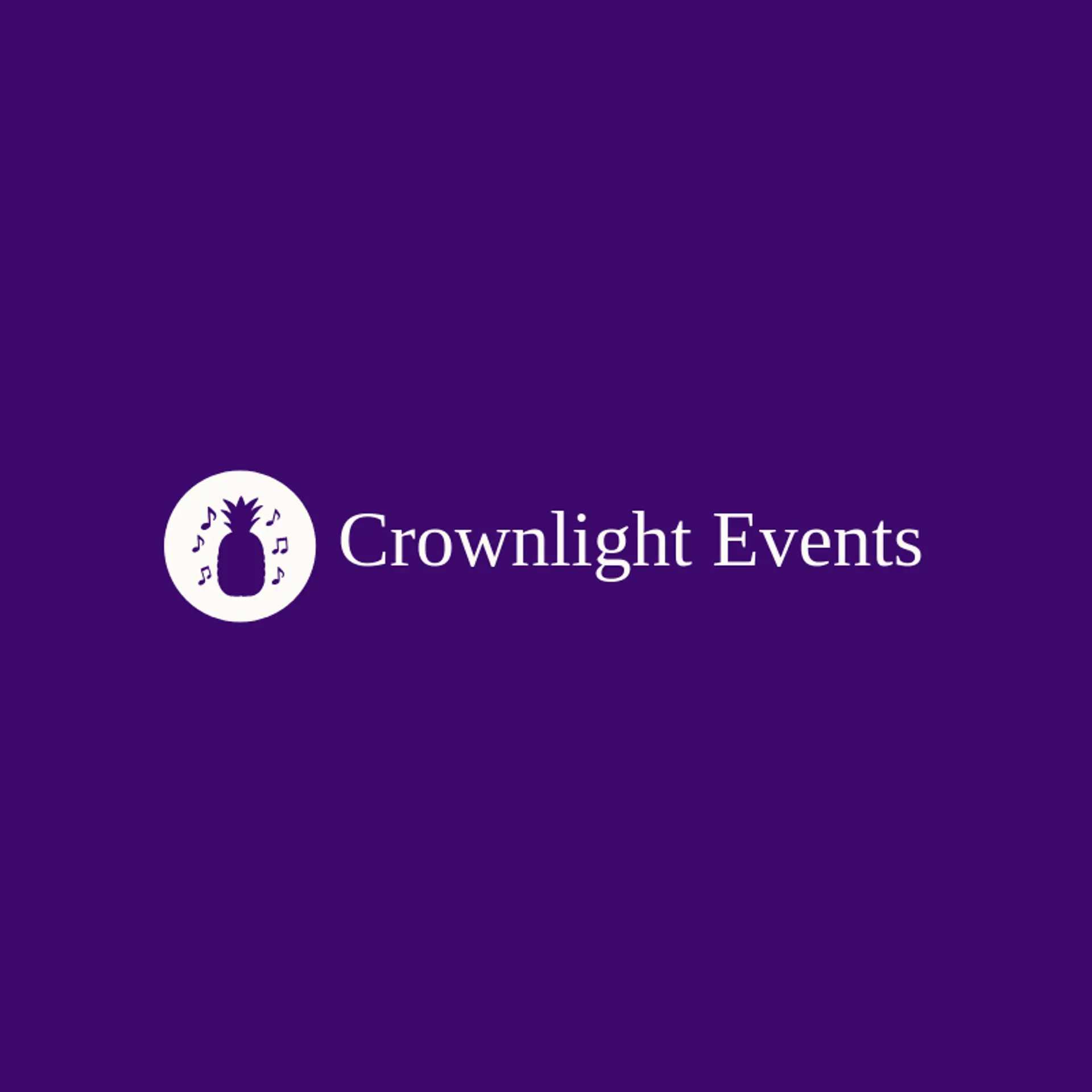 Crownlight Events logo for pineapple