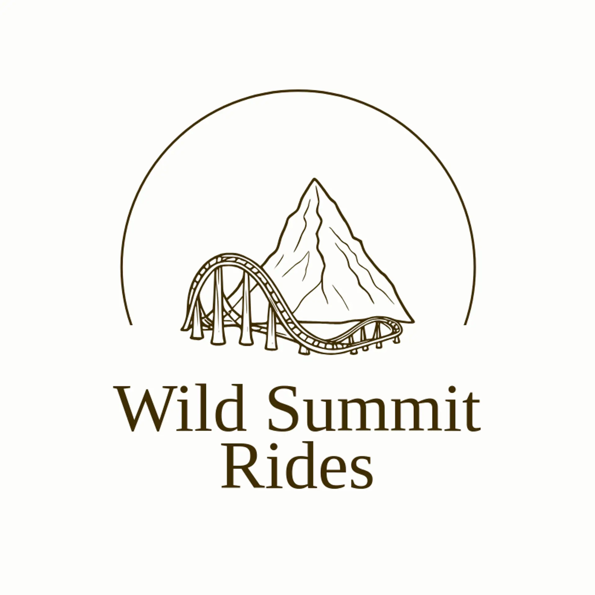Wild Summit Rides logo for roller coaster