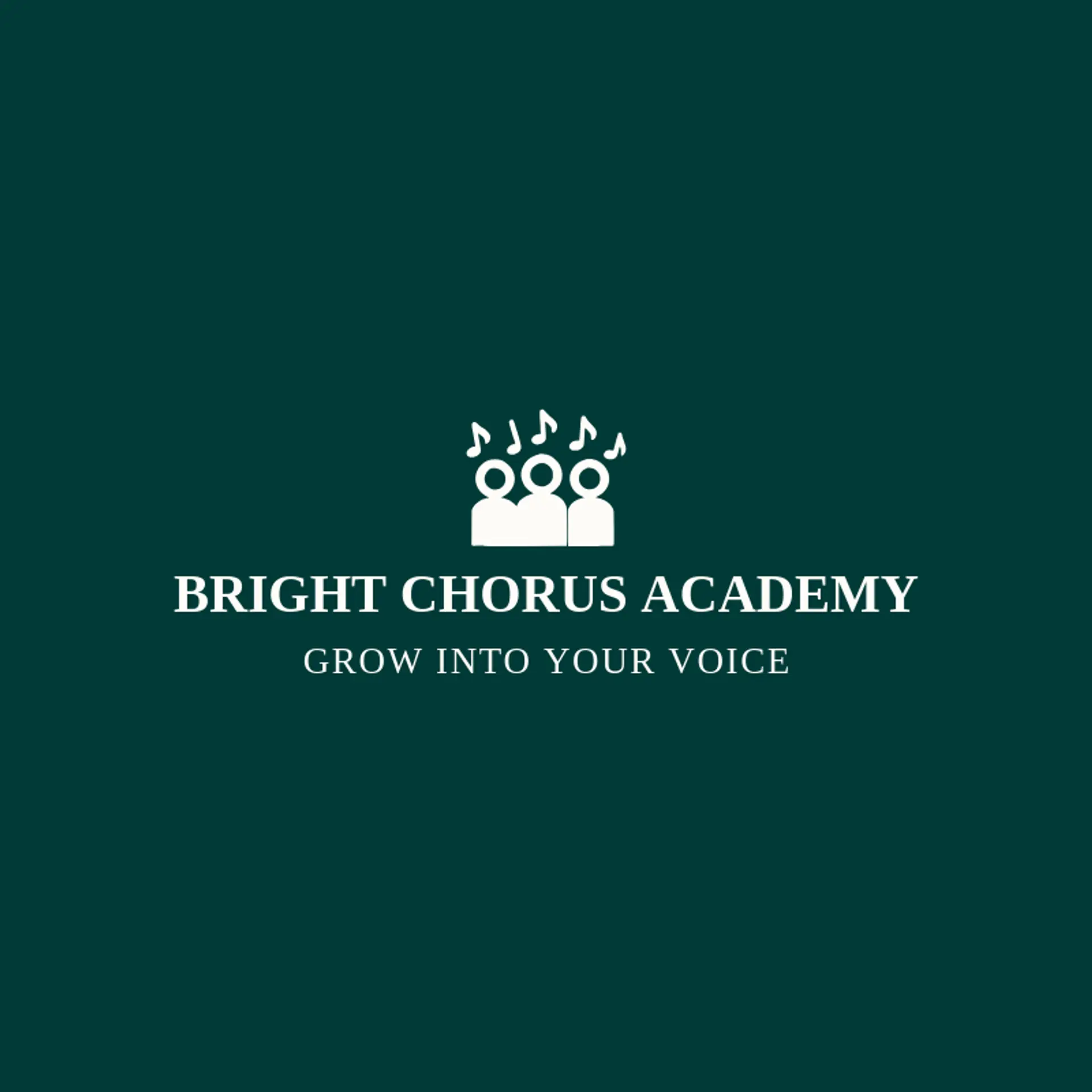 Bright Chorus Academy logo for singing
