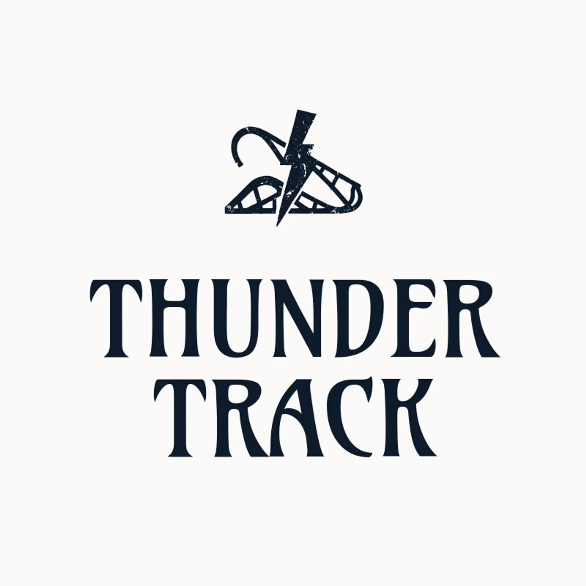 Thunder Track logo for theme park