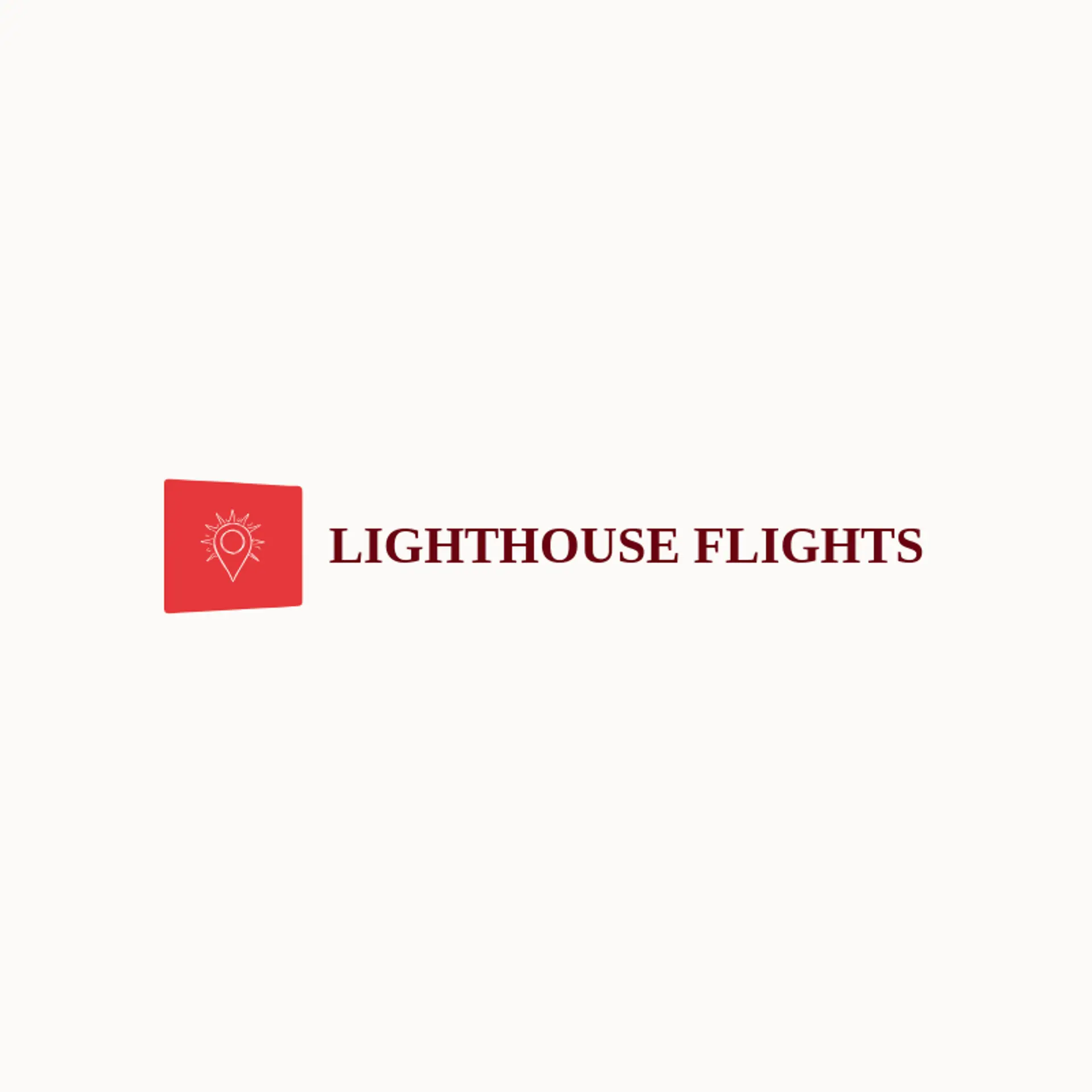 Lighthouse Flights logo for airport