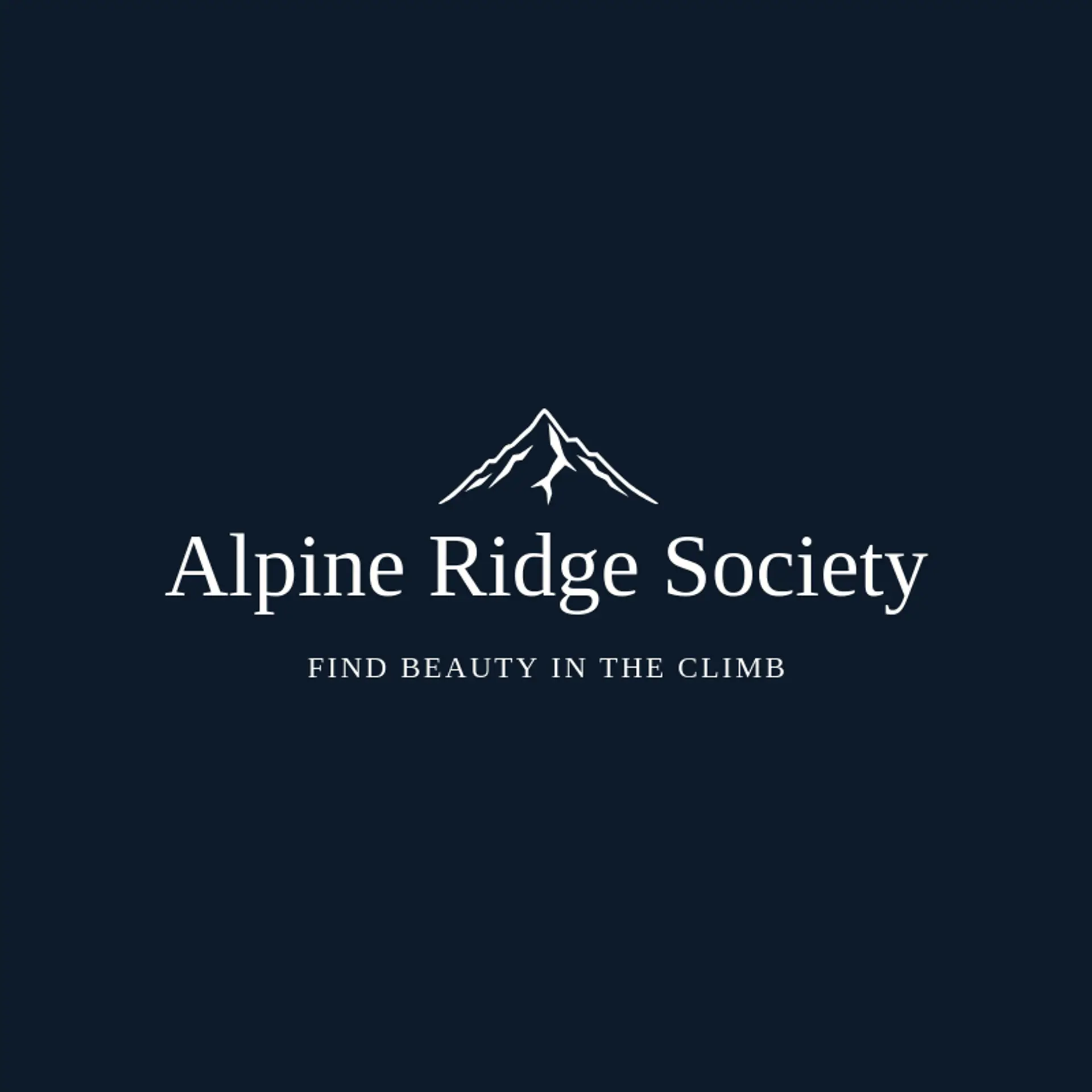Alpine Ridge Society logo for alpine