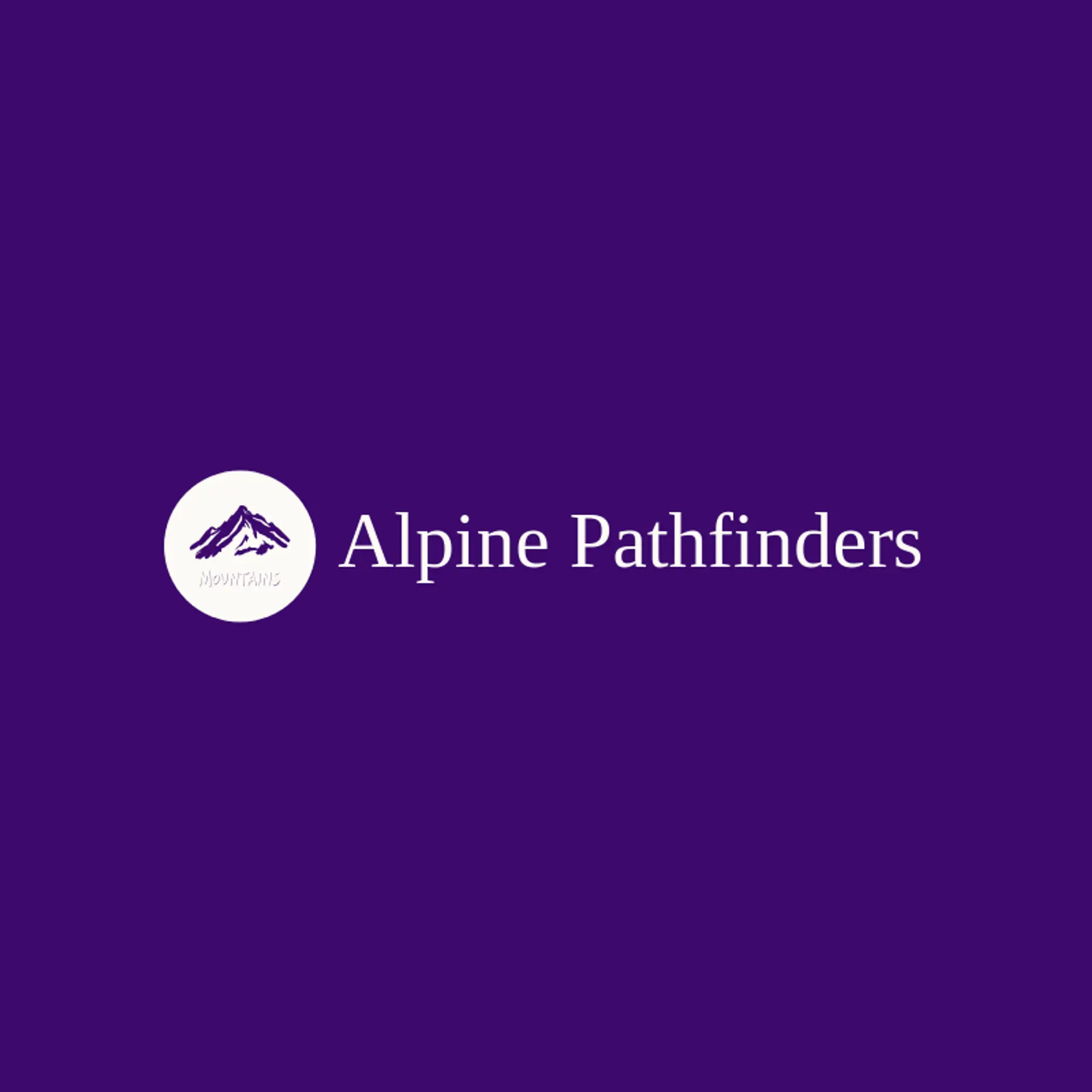 Alpine Pathfinders logo for peak