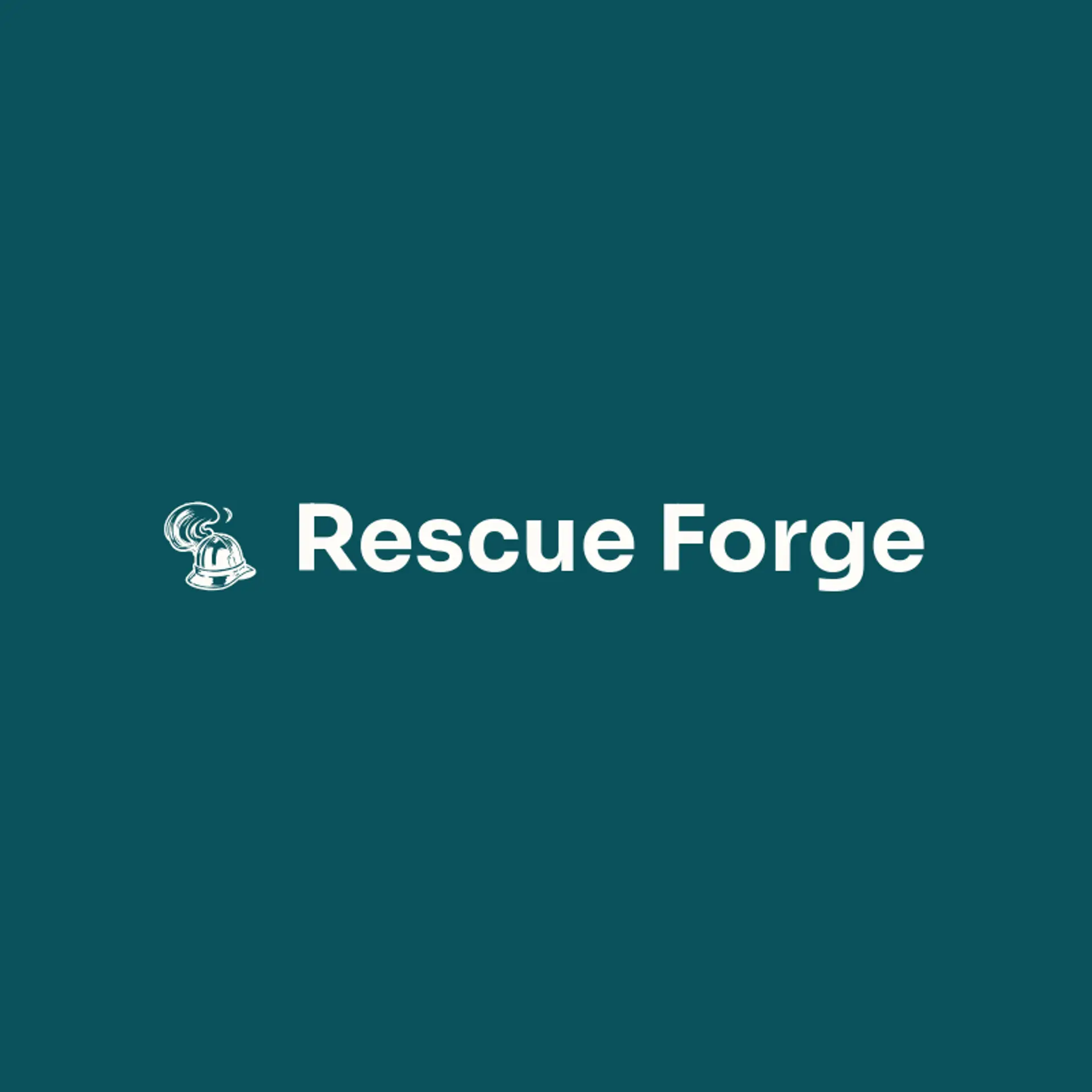 Rescue Forge logo for fire department