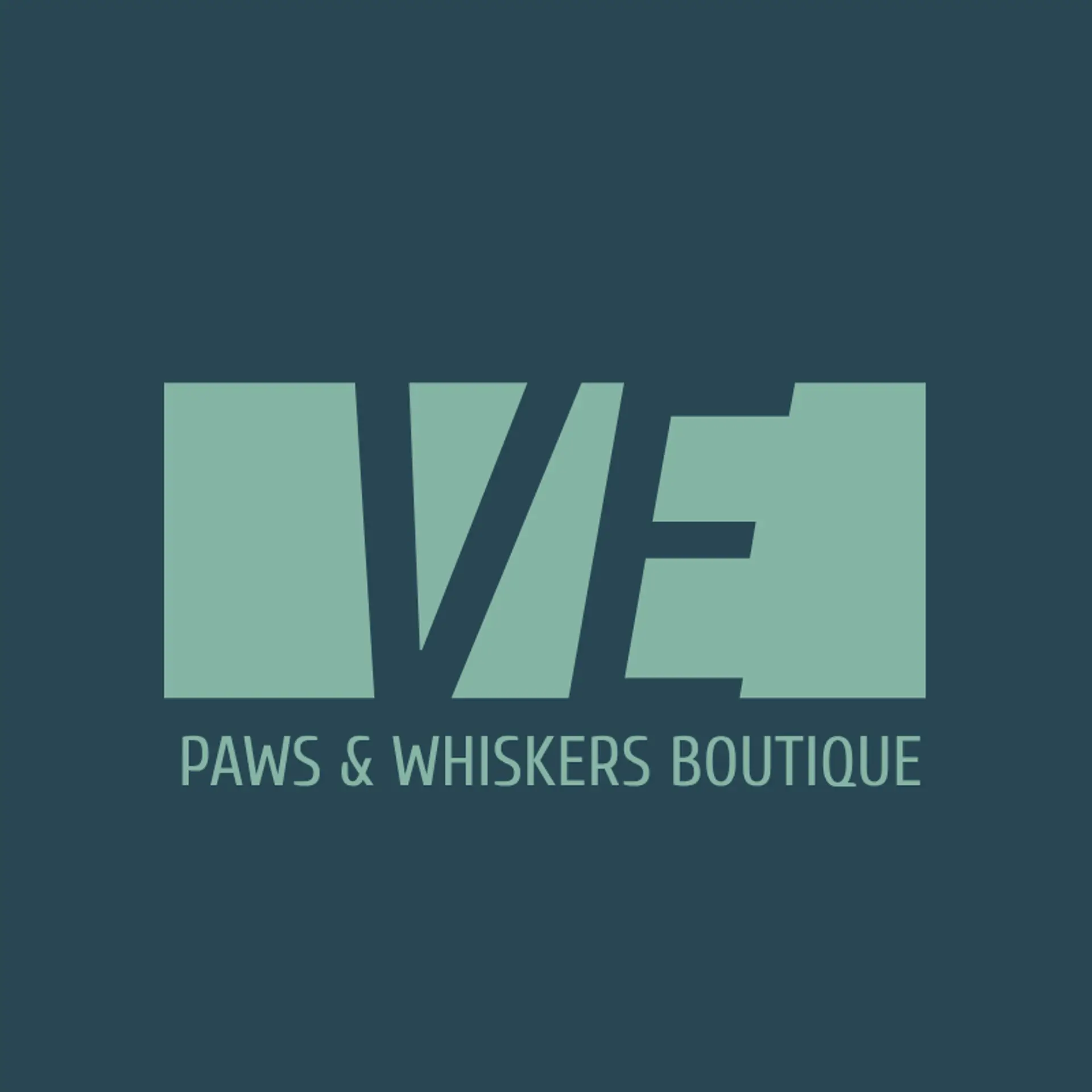 Paws & Whiskers Emporium logo for pet store