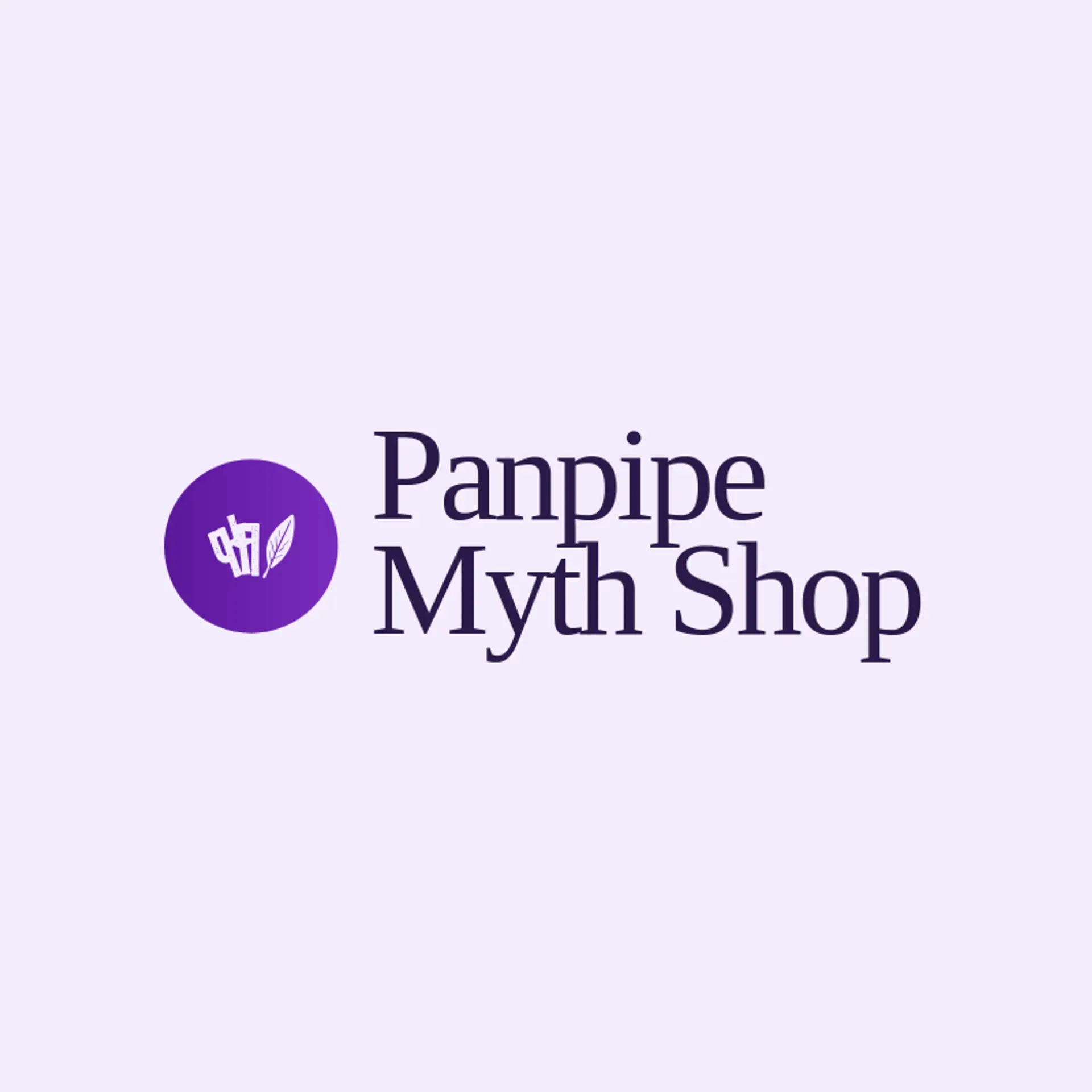 Panpipe Myth Shop logo for greek mythology
