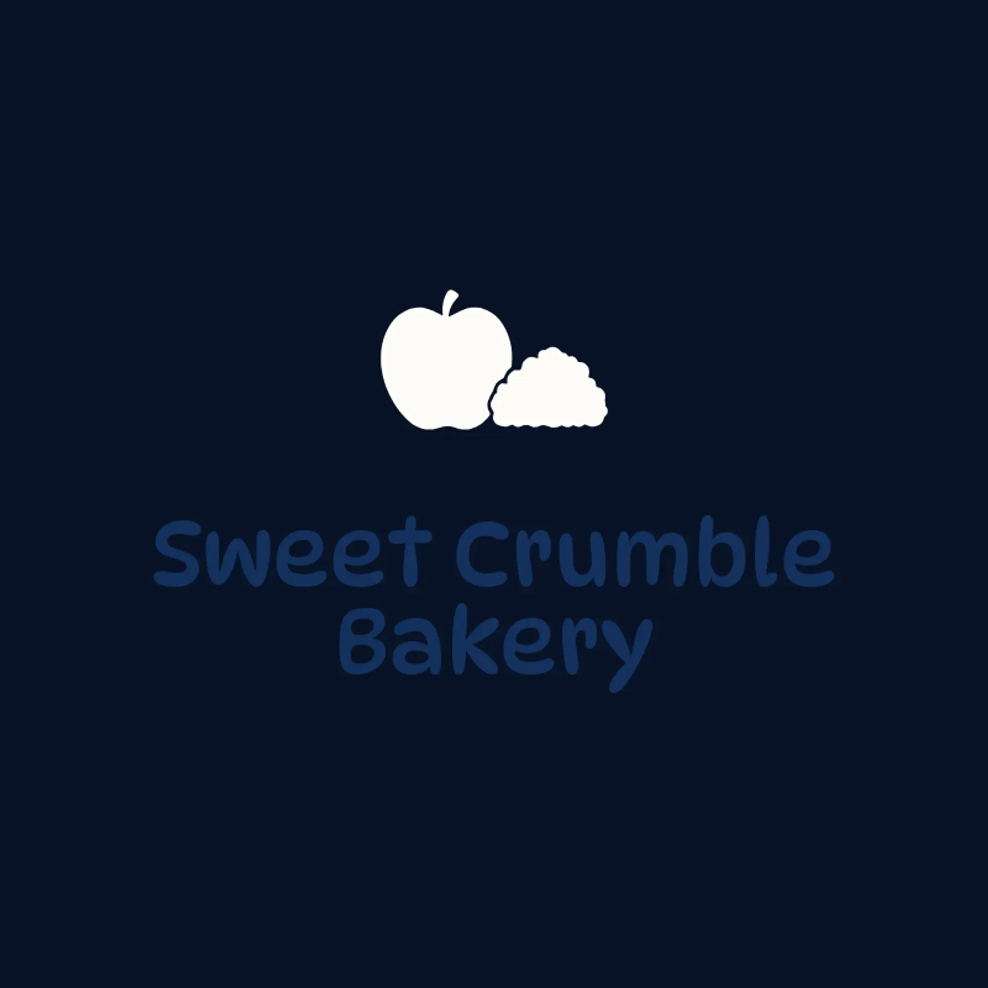 Sweet Crumble Bakery logo for apple