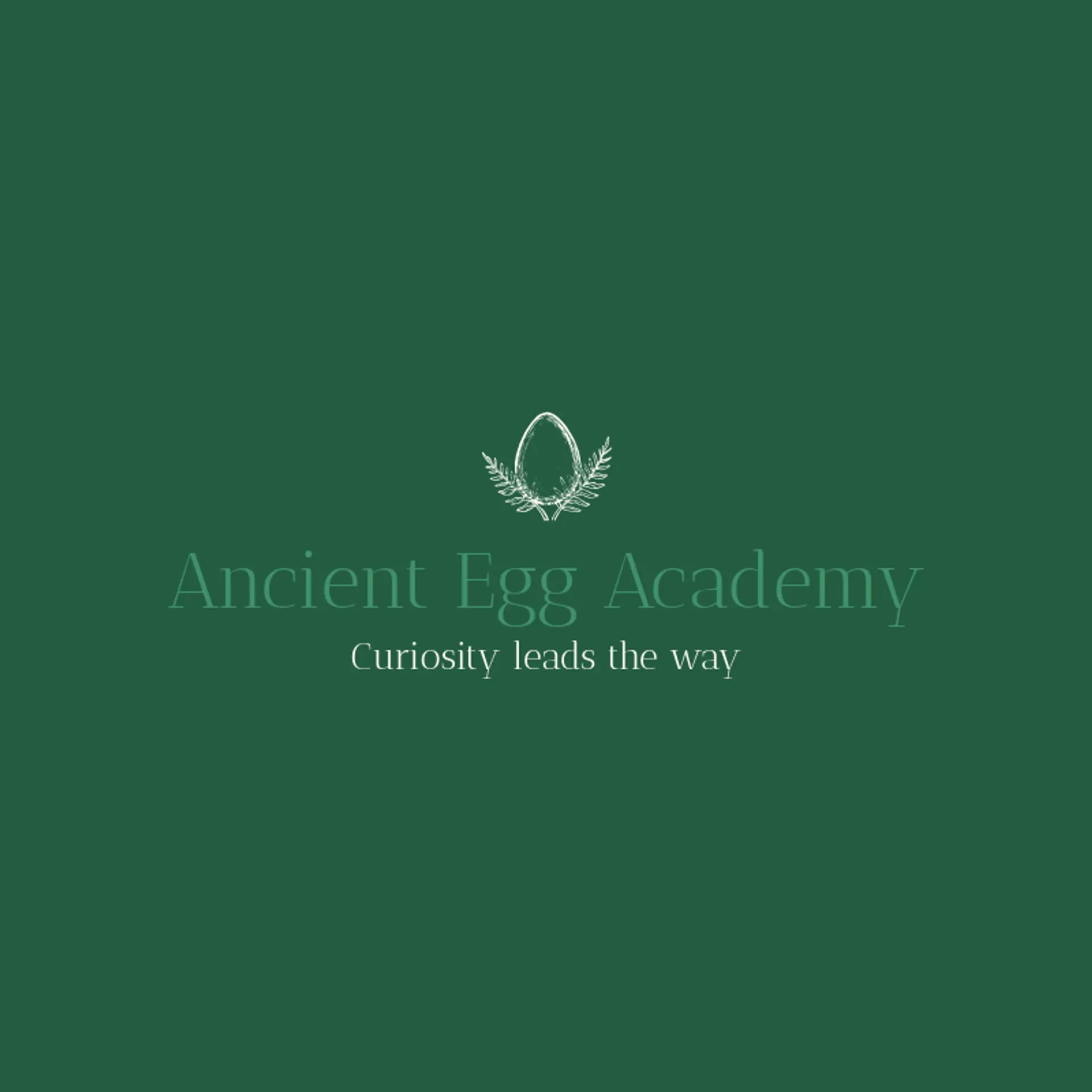 Ancient Egg Academy logo for dinosaur