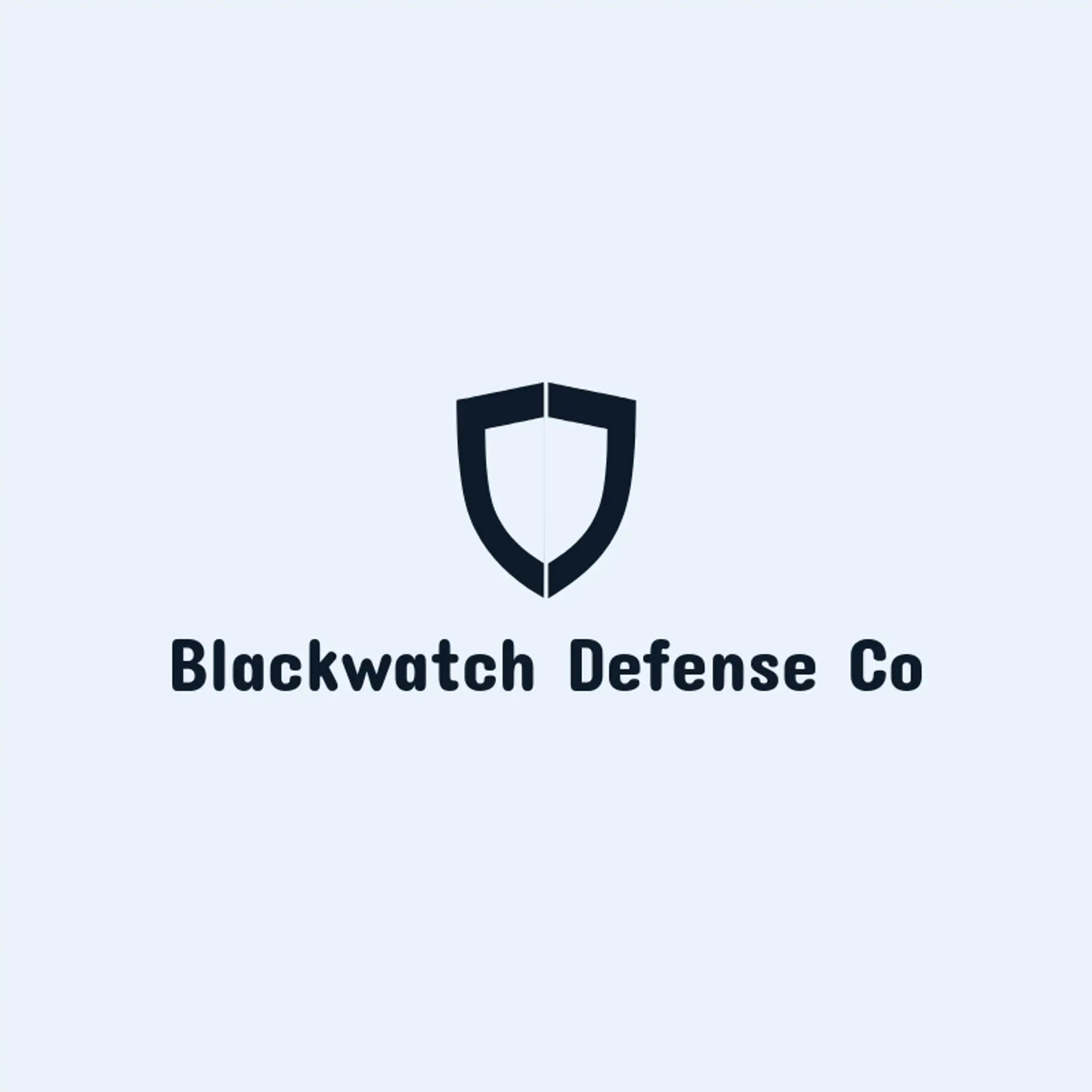 Blackwatch Defense Co logo for shield