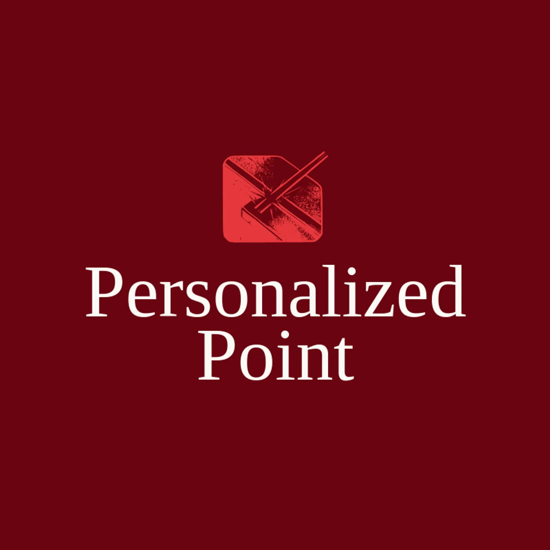 Personalized Point logo for laser engraving