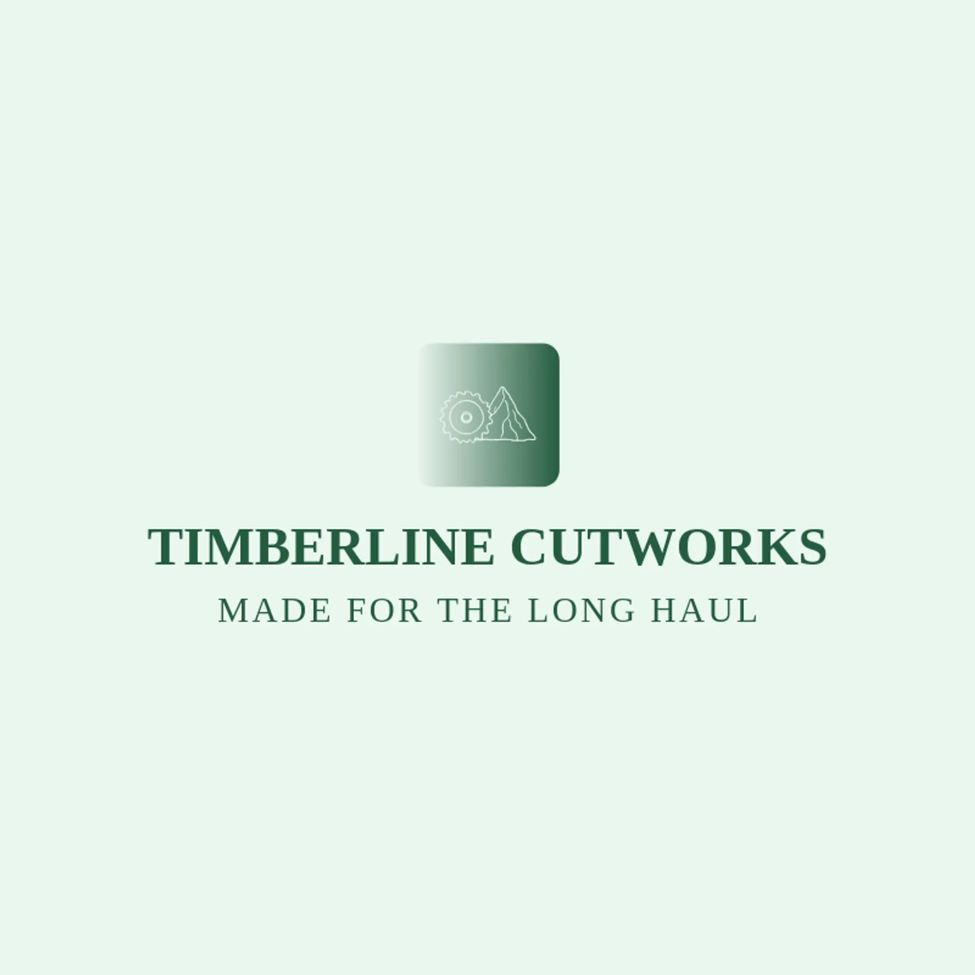 Timberline Cutworks logo for contractor