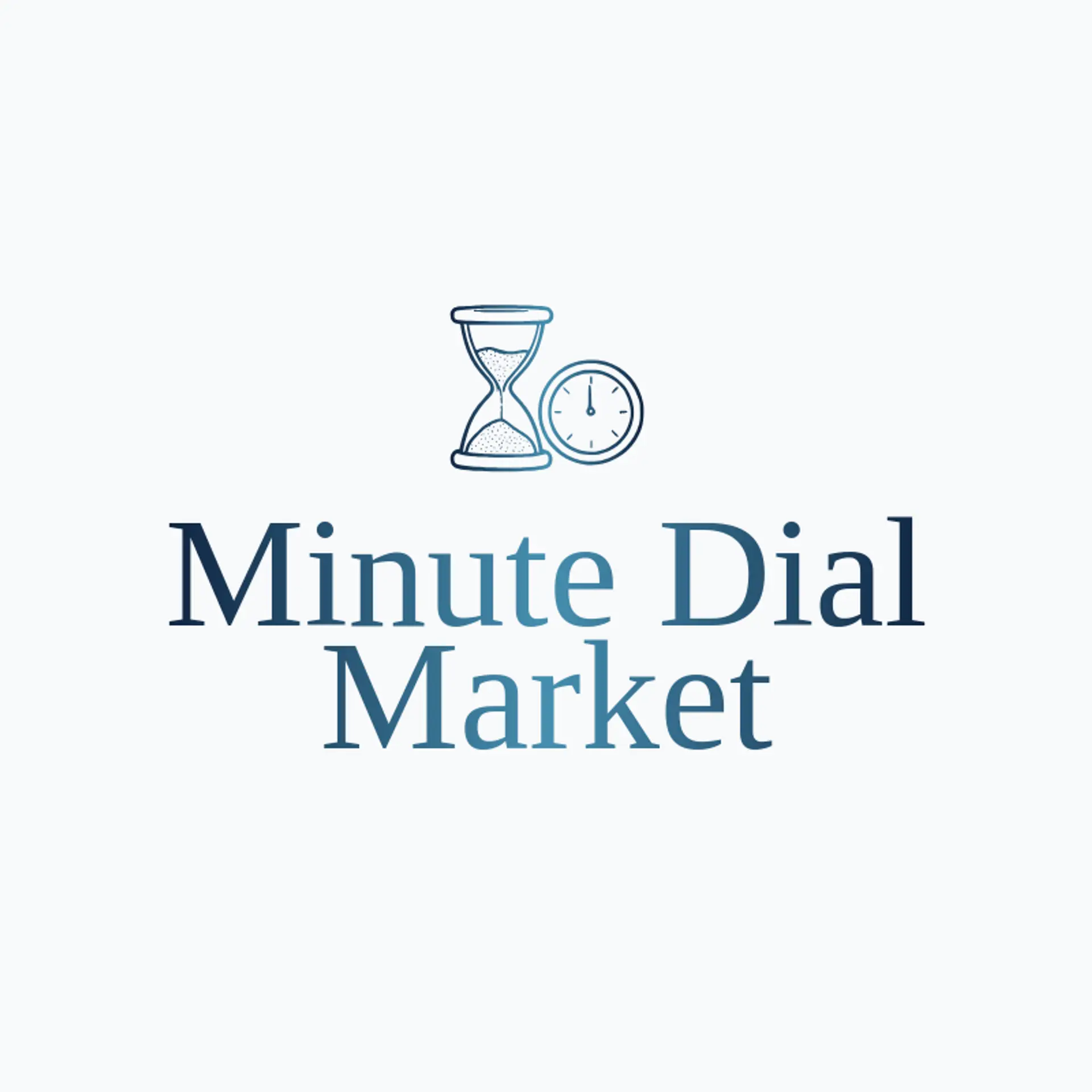 Minute Dial Market logo for hourglass