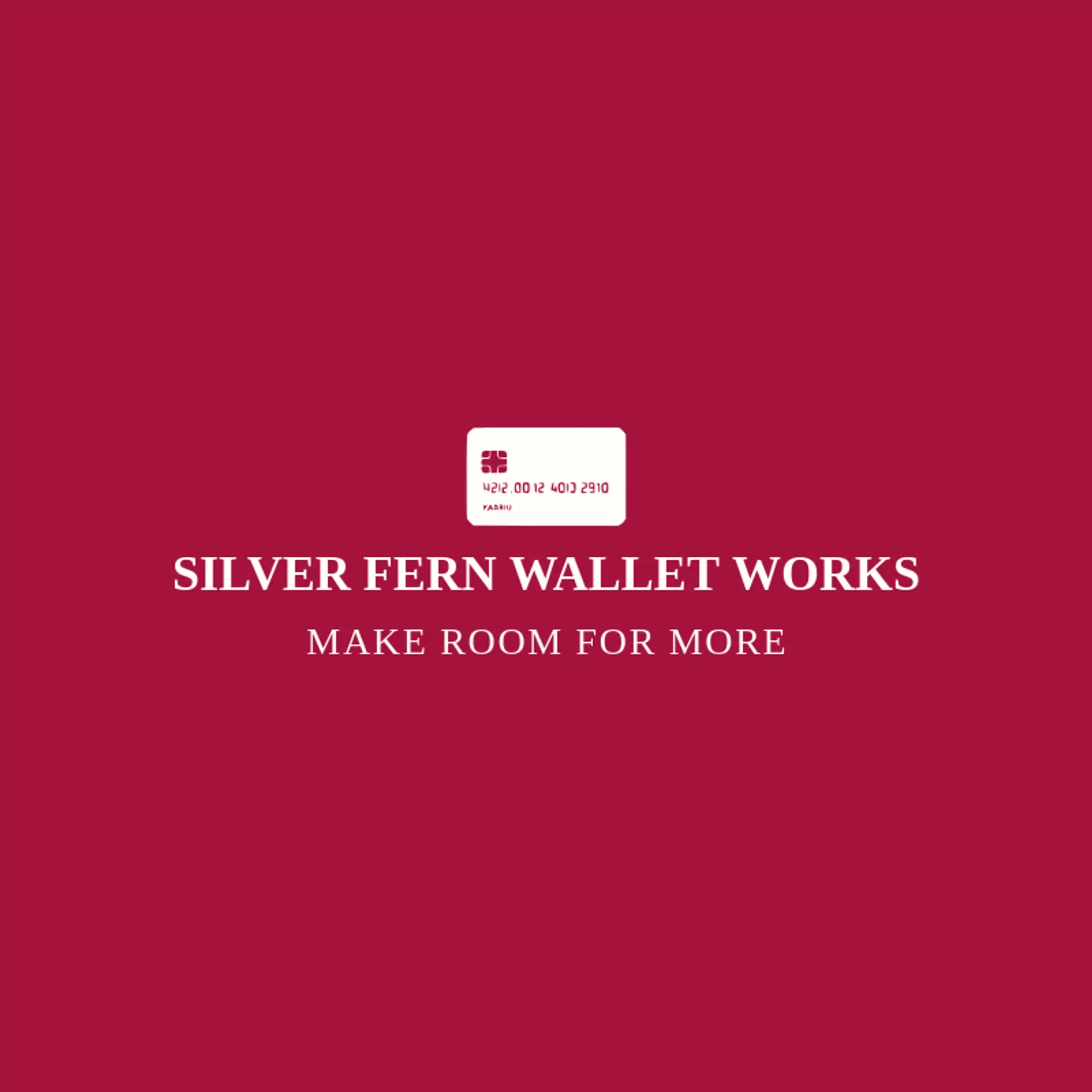 Silver Fern Wallet Works logo for credit card
