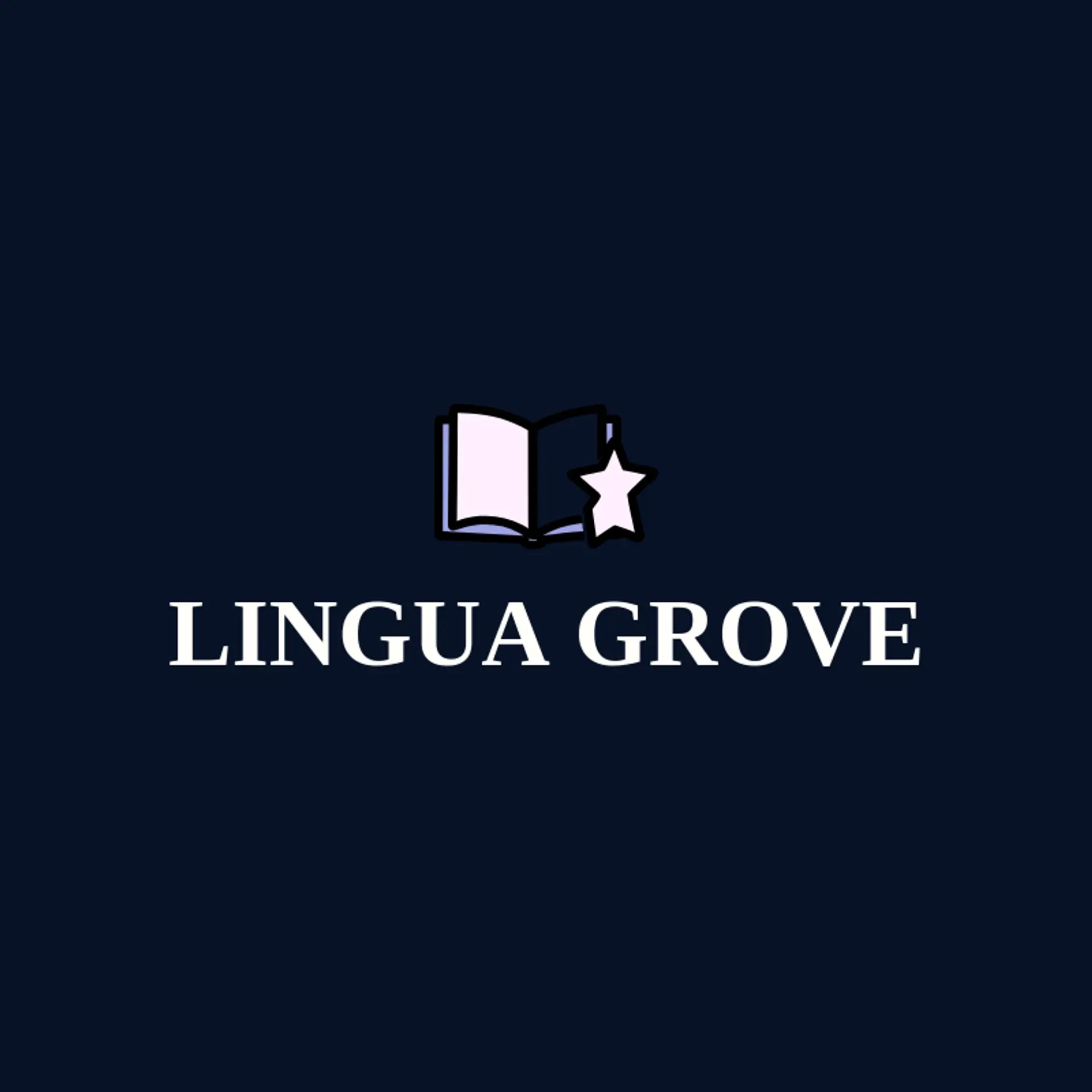 Lingua Grove logo for language