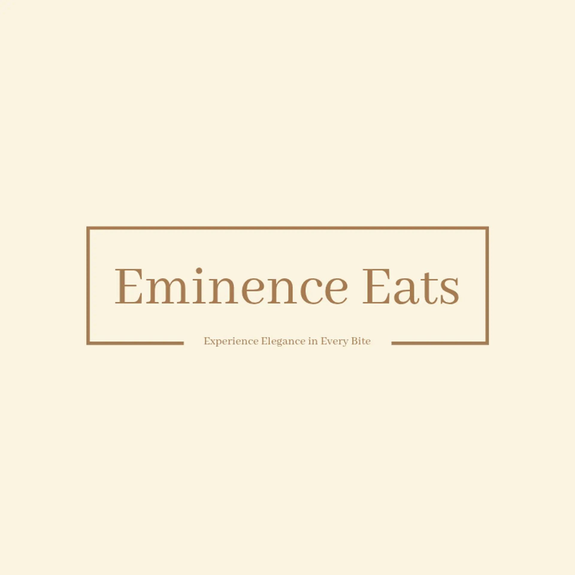 Eminence Eats logo for fine dining restaurant