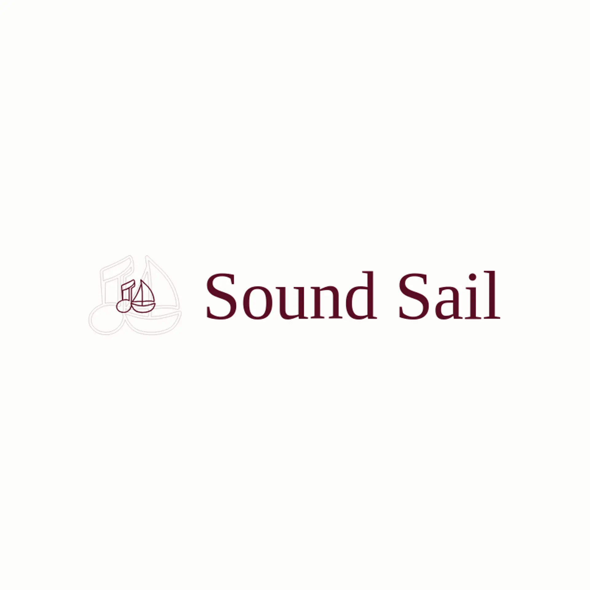 Sound Sail logo for music note