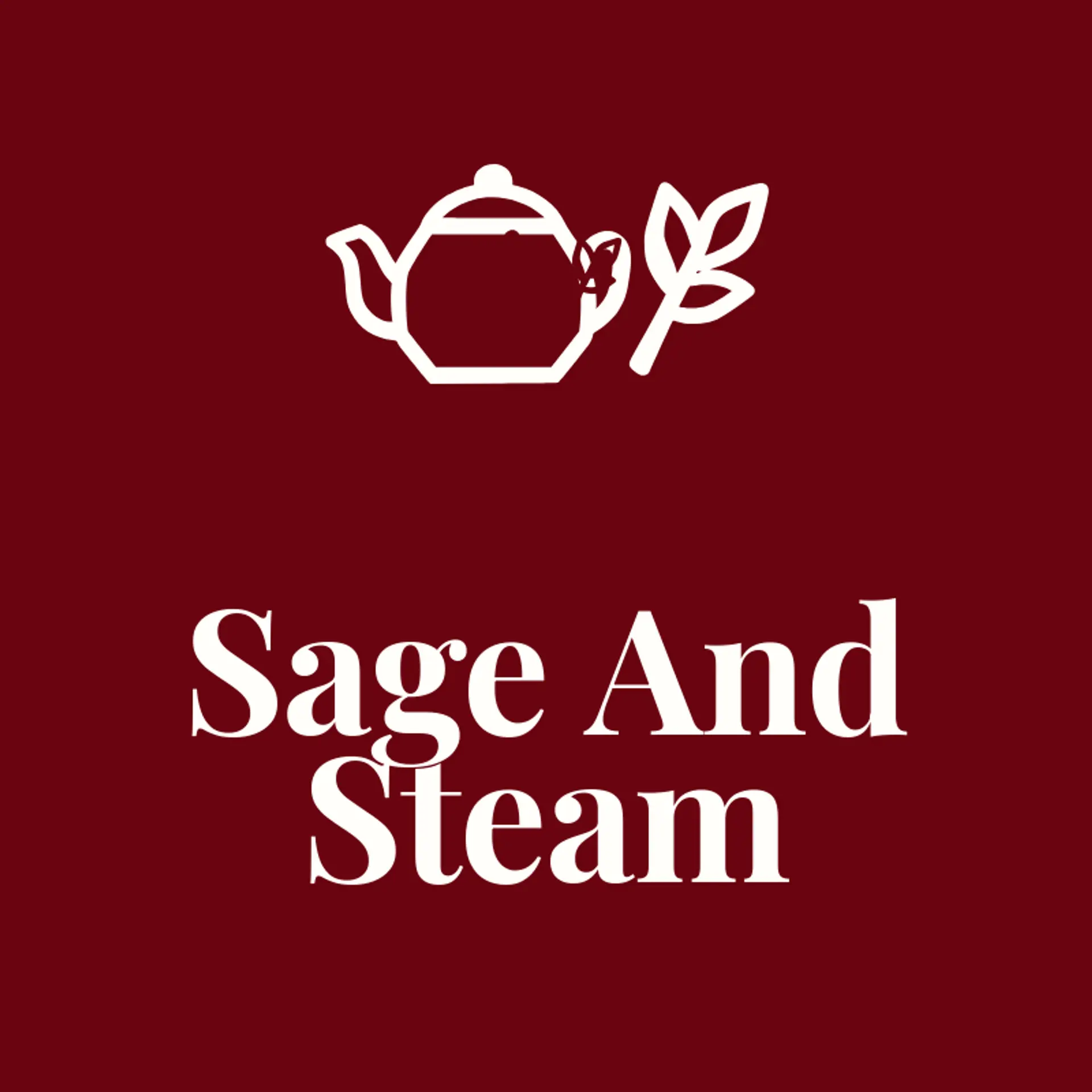 Sage And Steam logo for tea shop