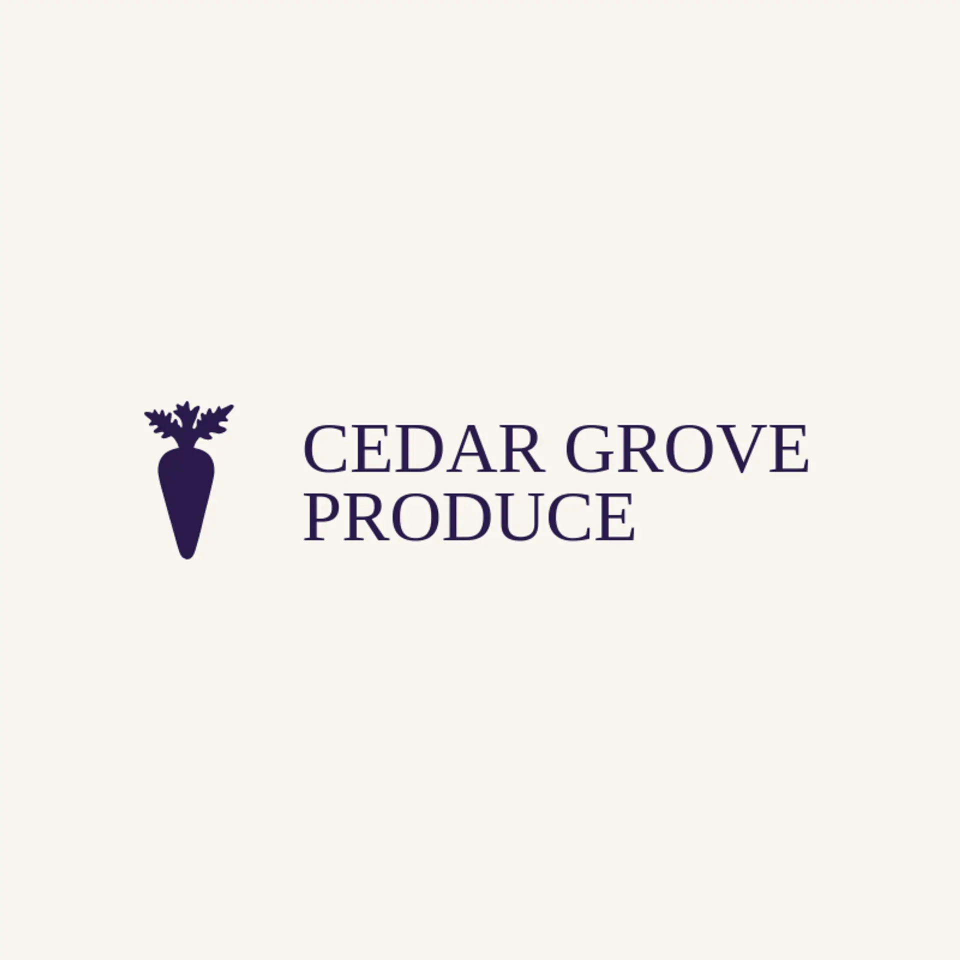Cedar Grove Produce logo for carrot