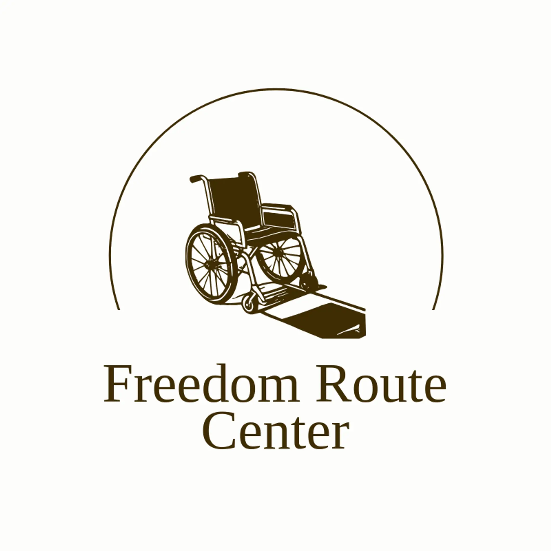 Freedom Route Center logo for wheelchair