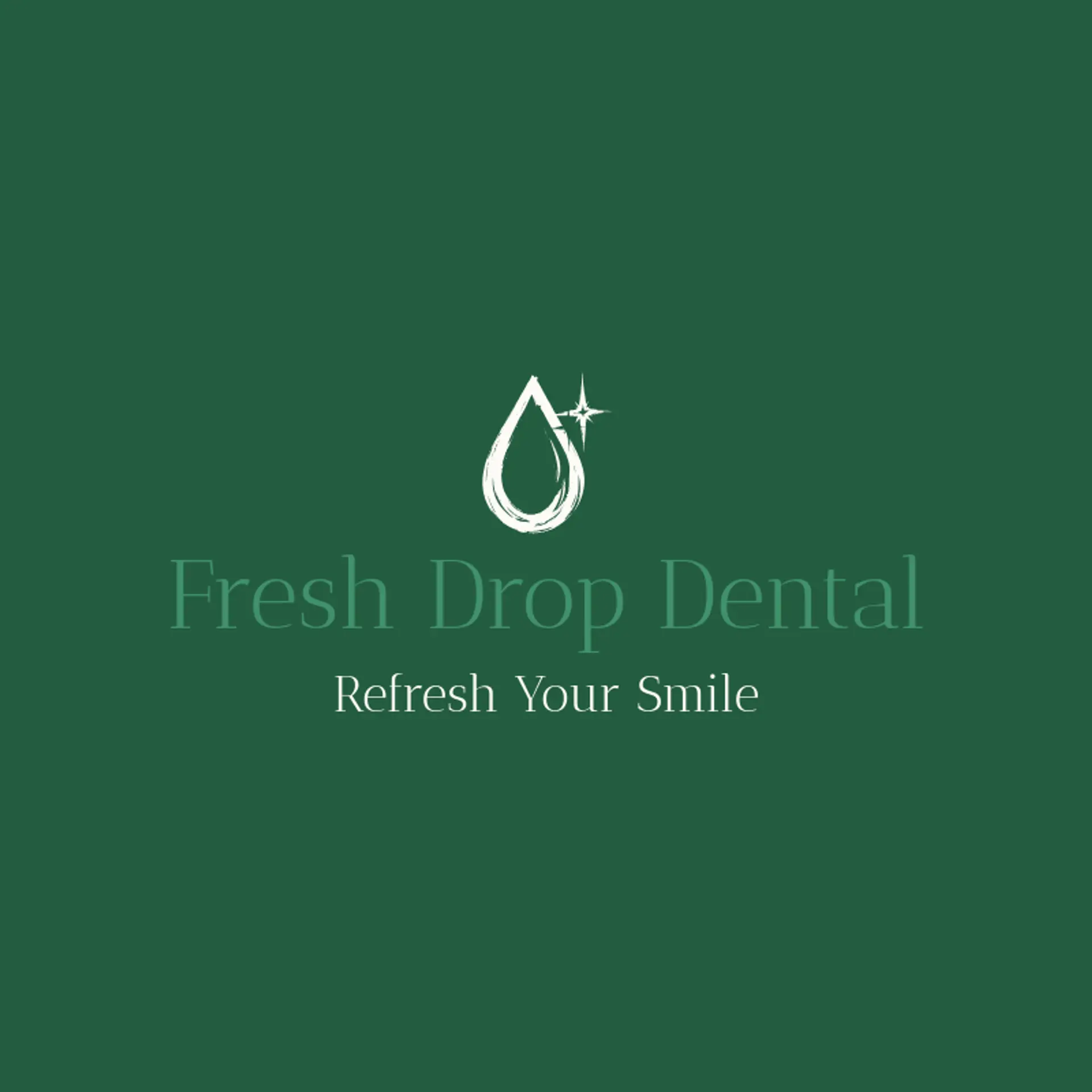 Fresh Drop Dental logo for dental