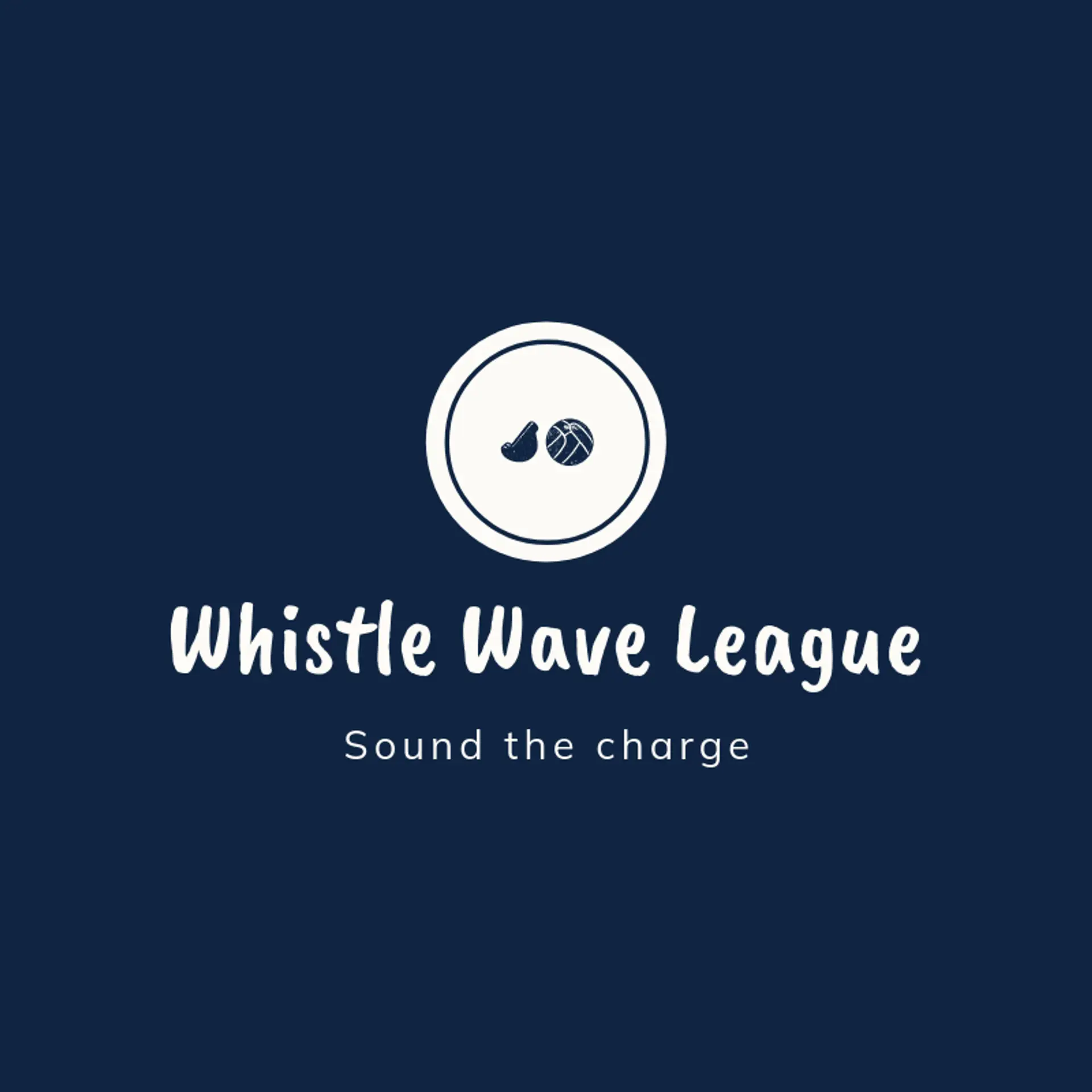 Whistle Wave League logo for netball
