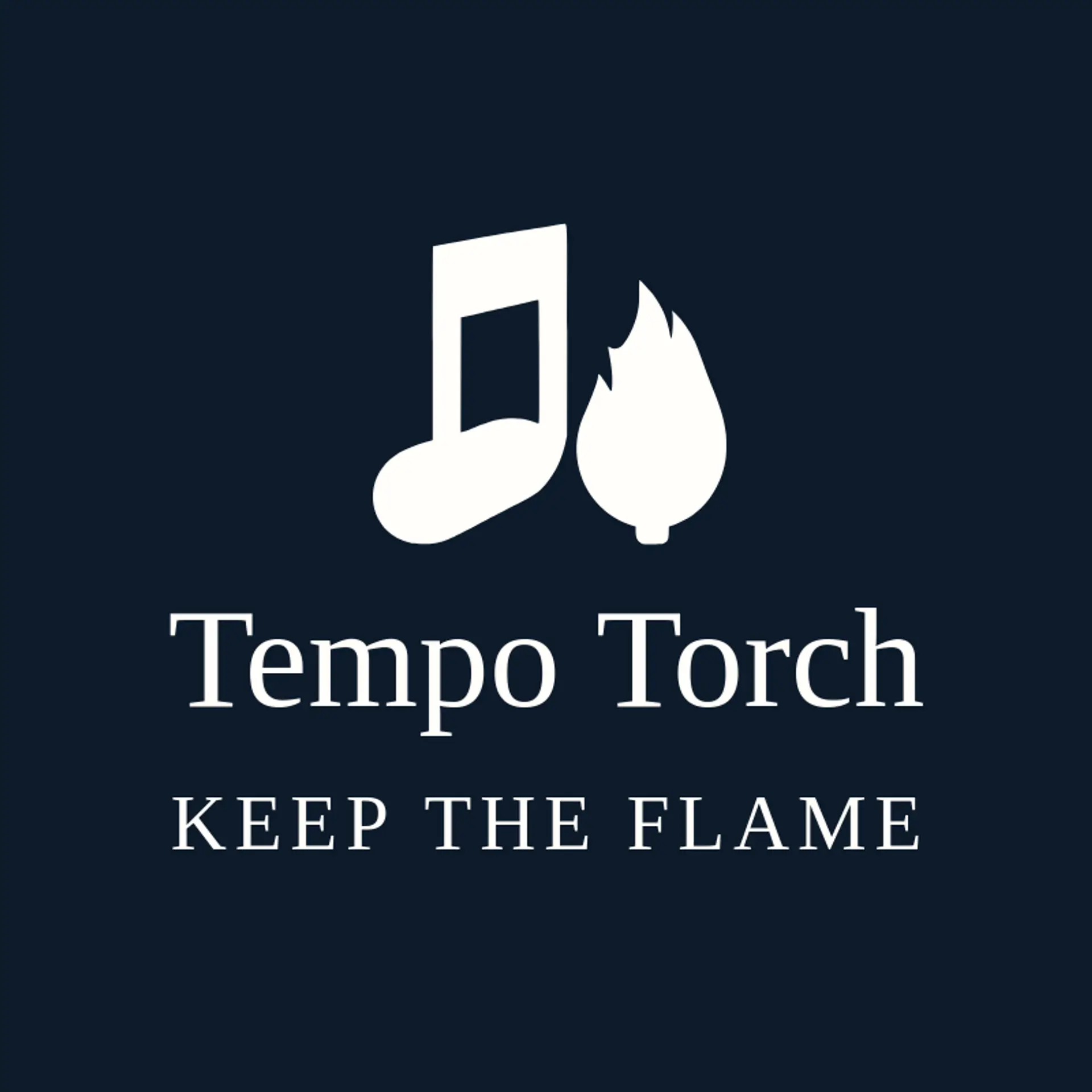 Tempo Torch logo for music note