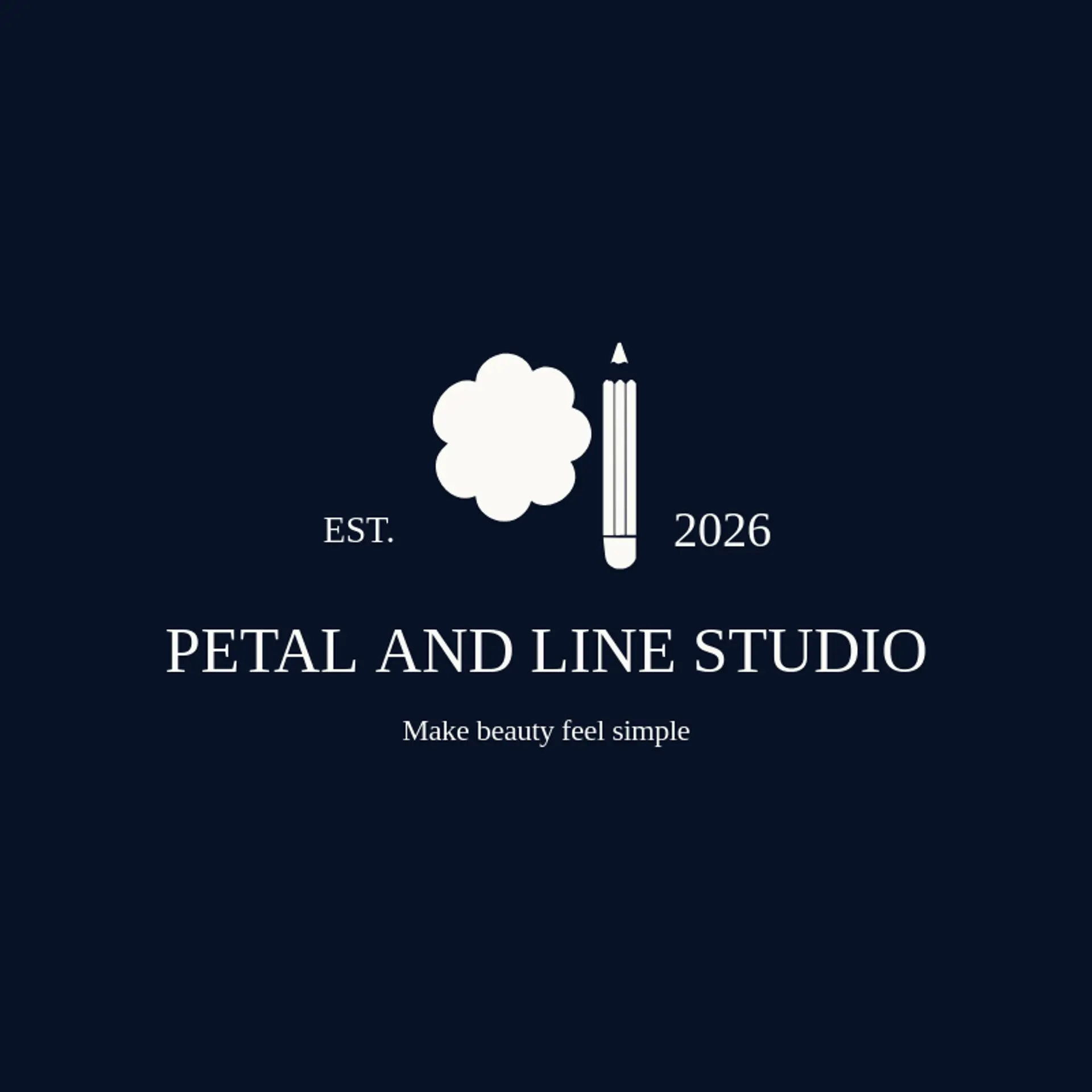 Petal and Line Studio logo for drawing