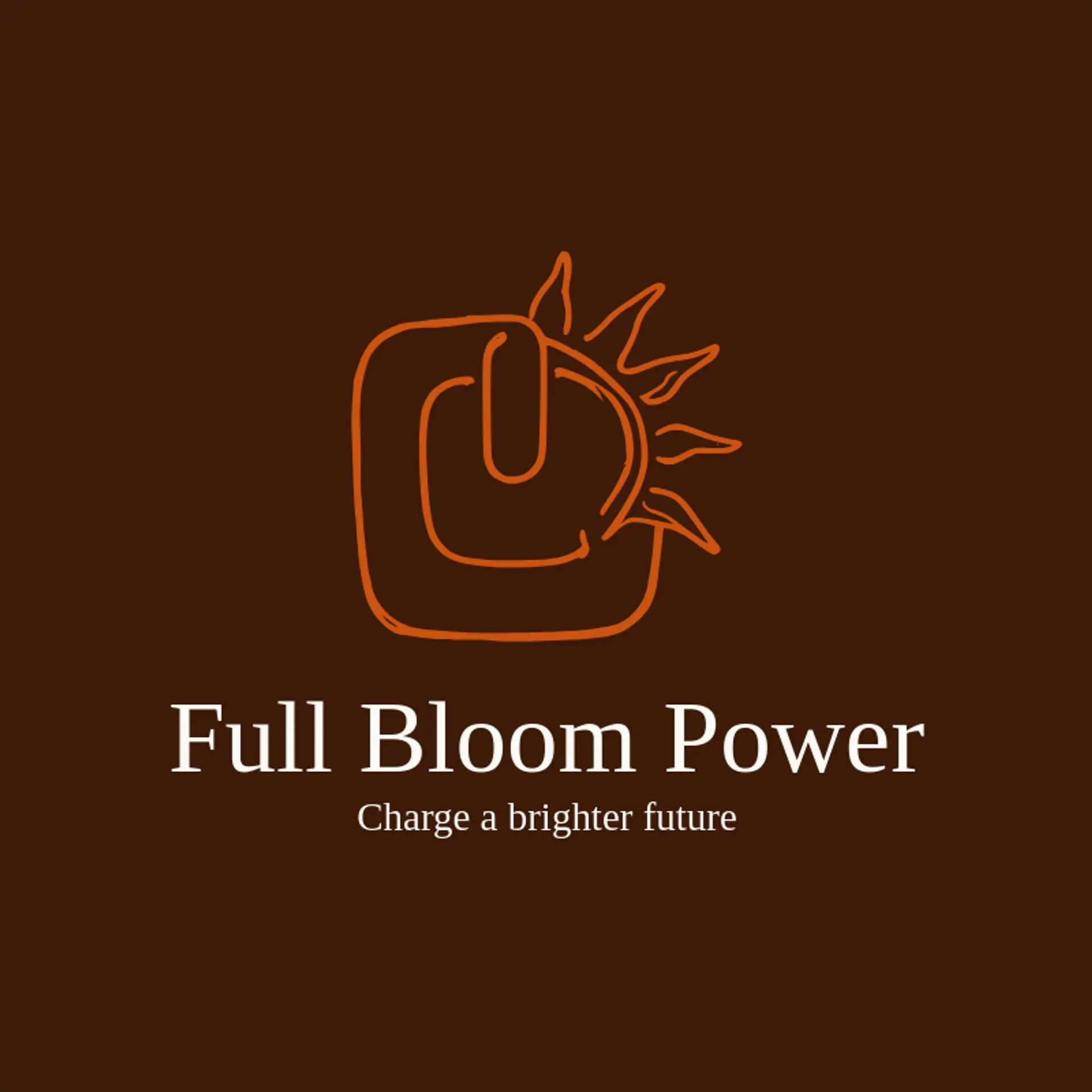 Full Bloom Power logo for charger