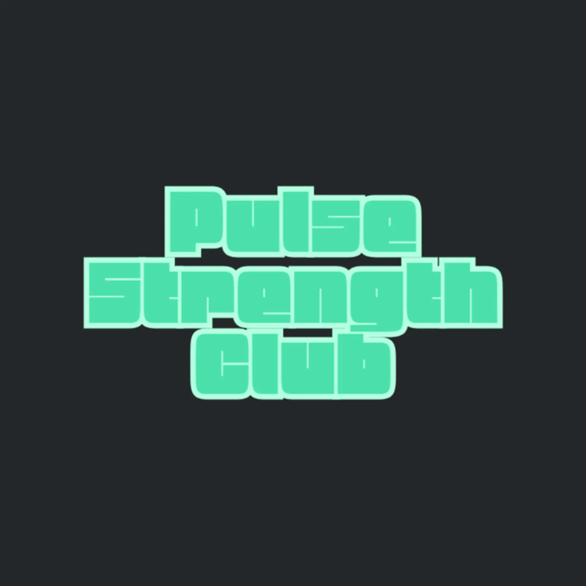 Pulse Strength Club logo for fitness club