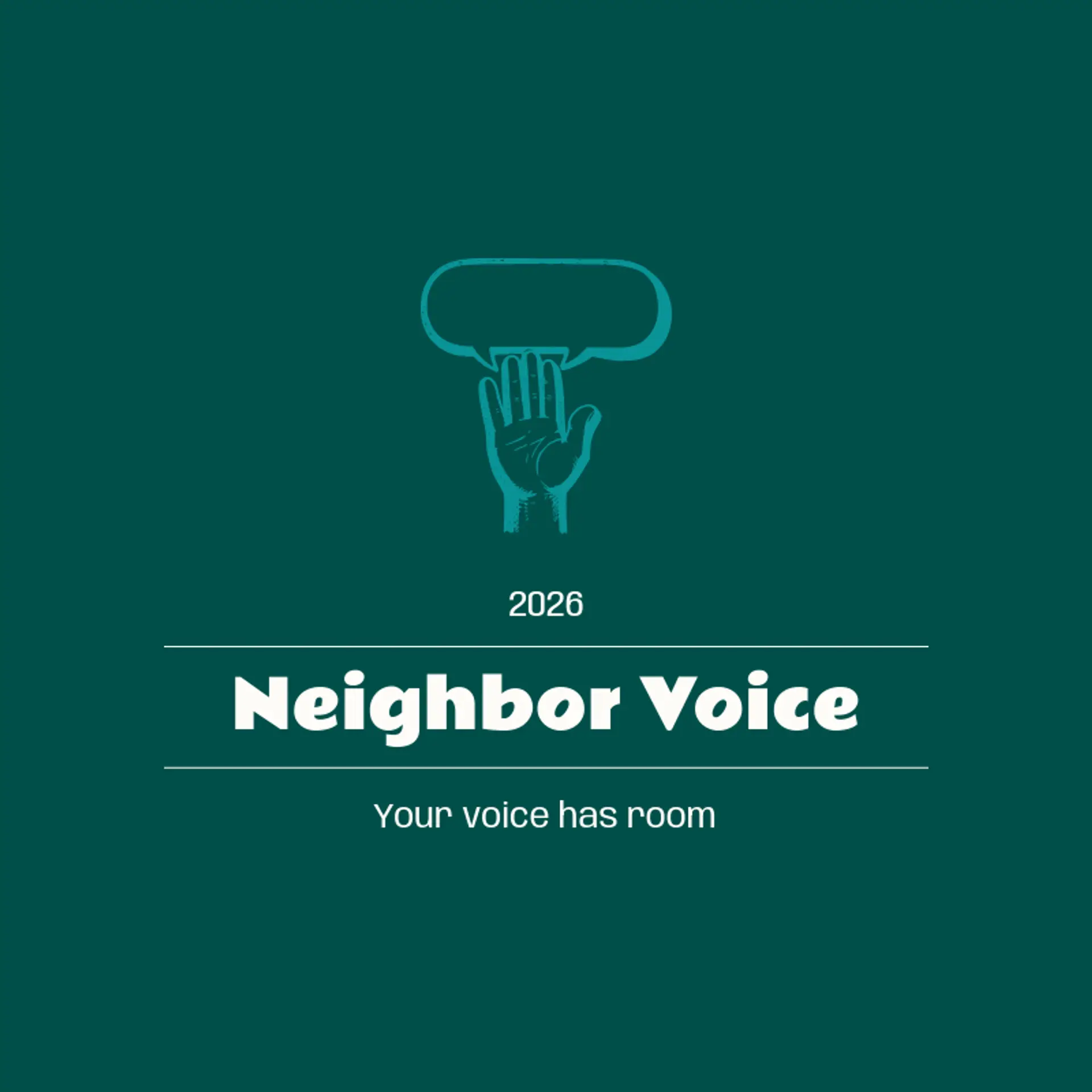 Neighbor Voice logo for community