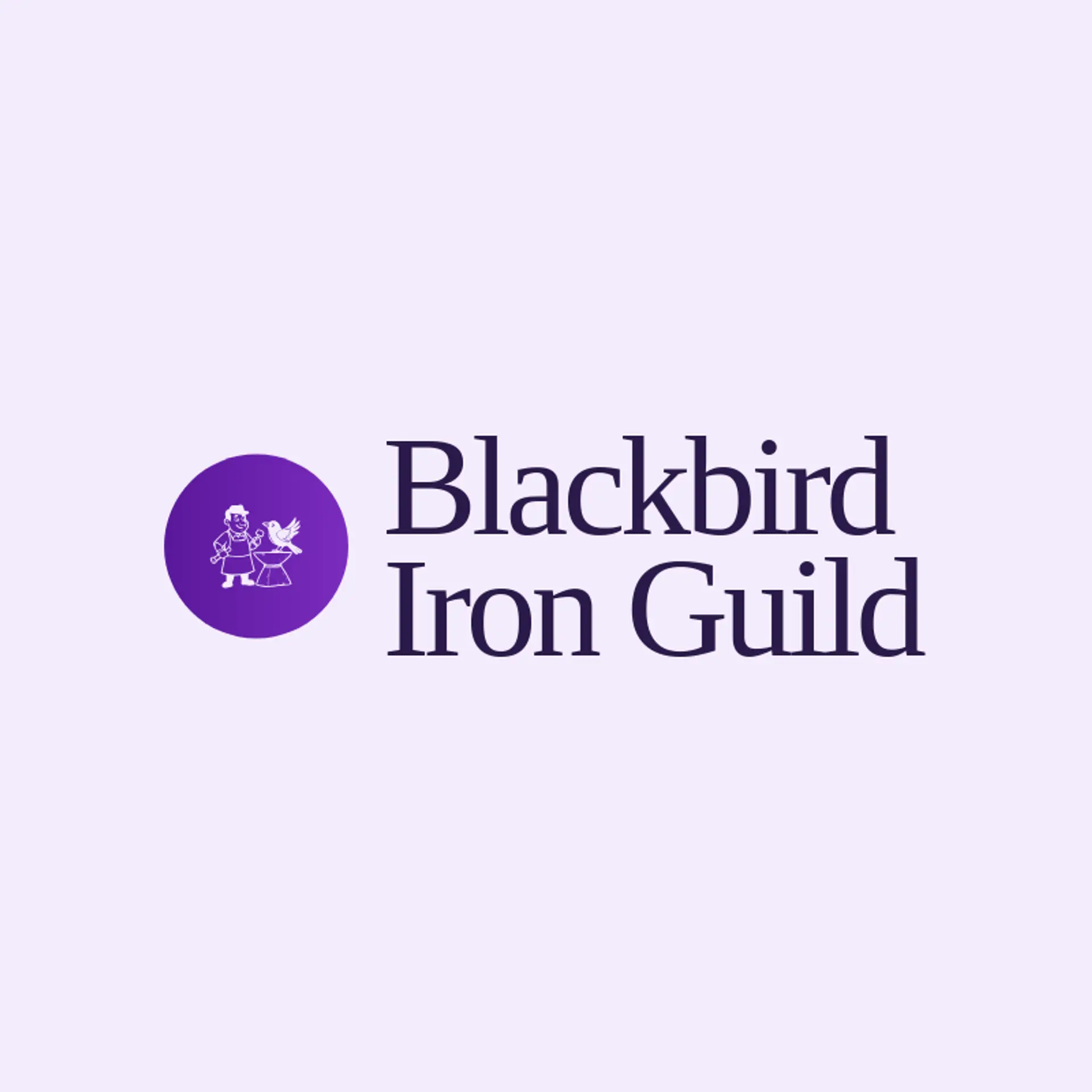 Blackbird Iron Guild logo for blacksmith