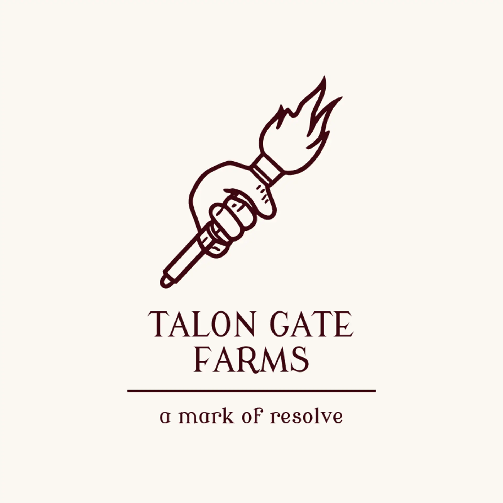 Talon Gate Farms logo for gamefowl