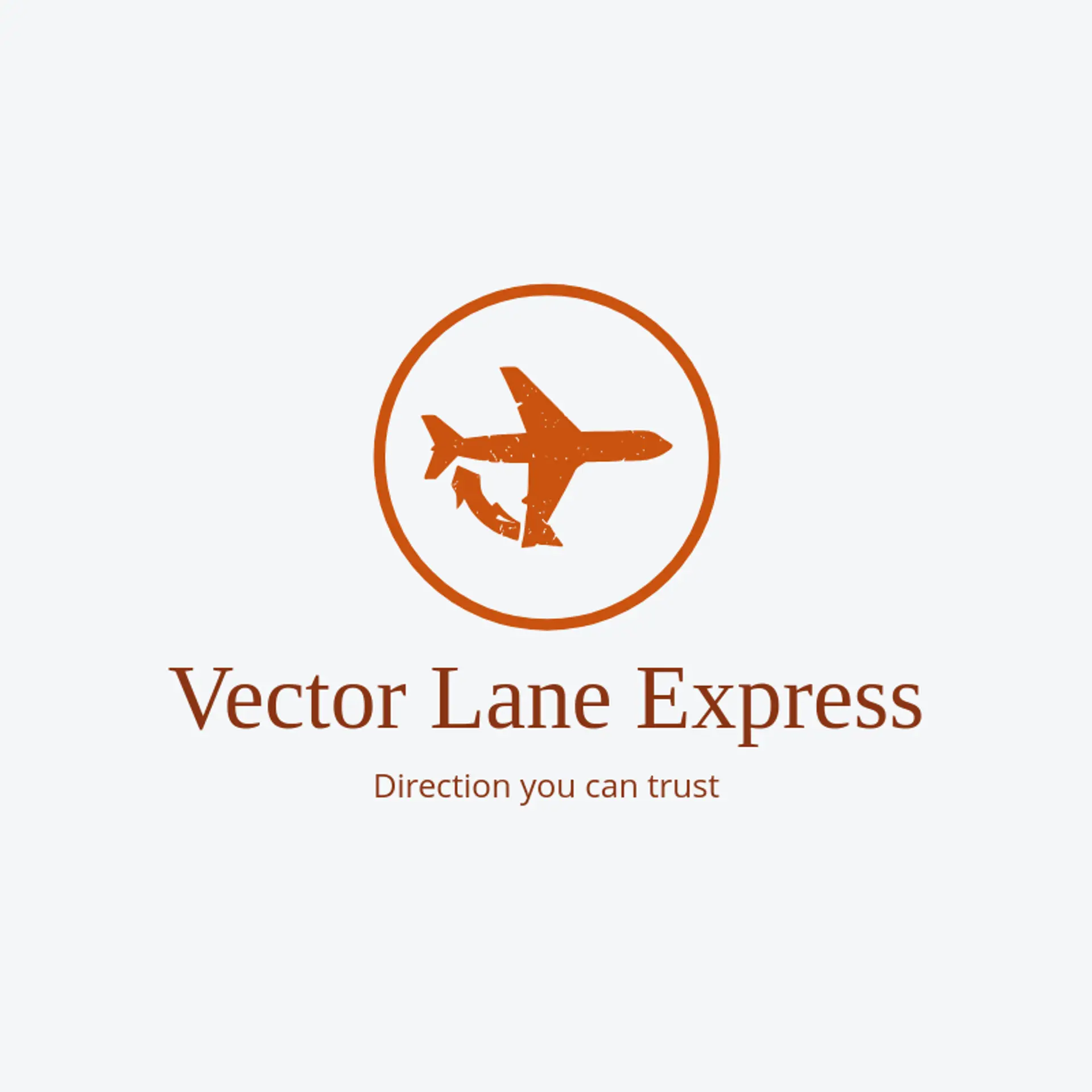 Vector Lane Express logo for logistics