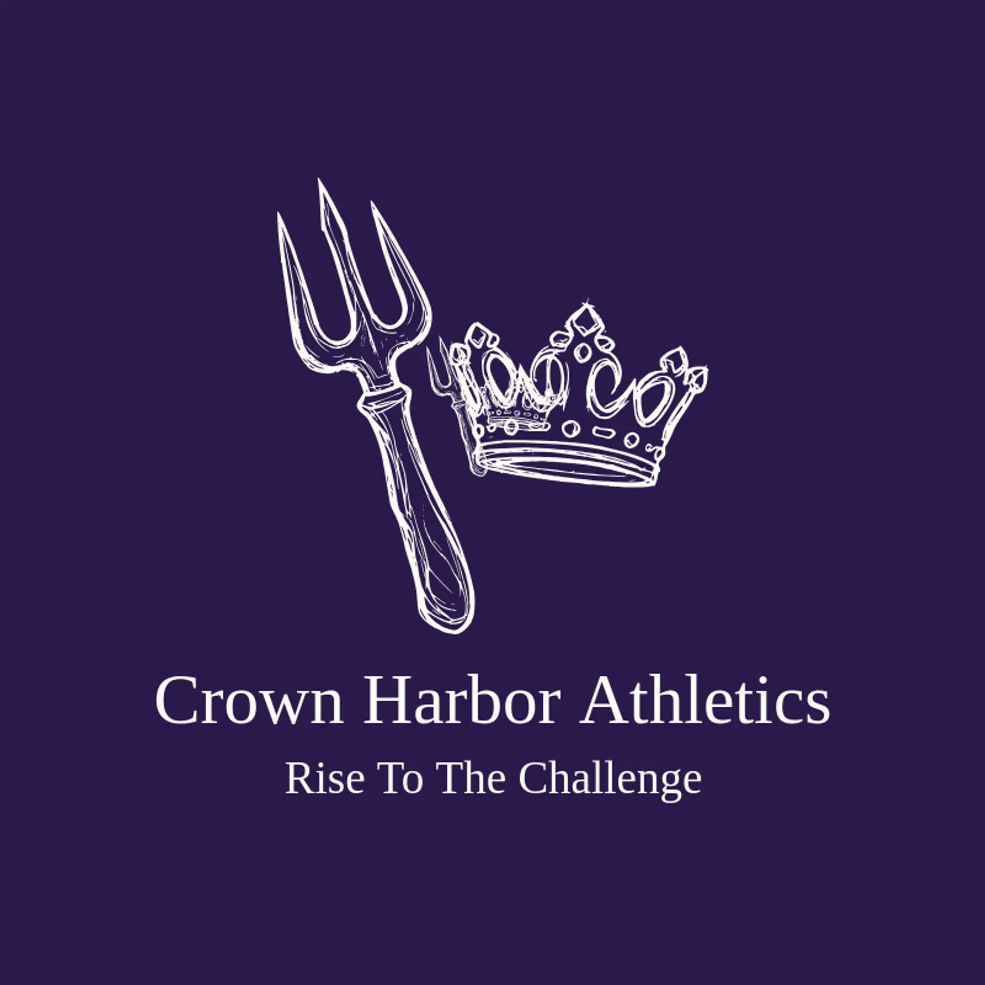 Crown Harbor Athletics logo for trident