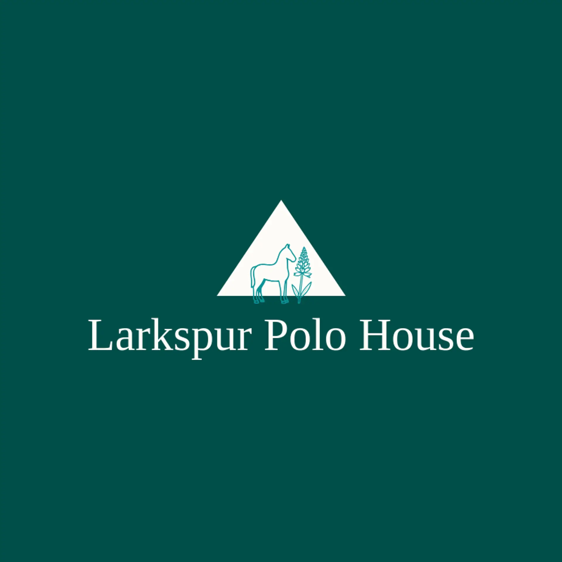 Larkspur Polo House logo for polo