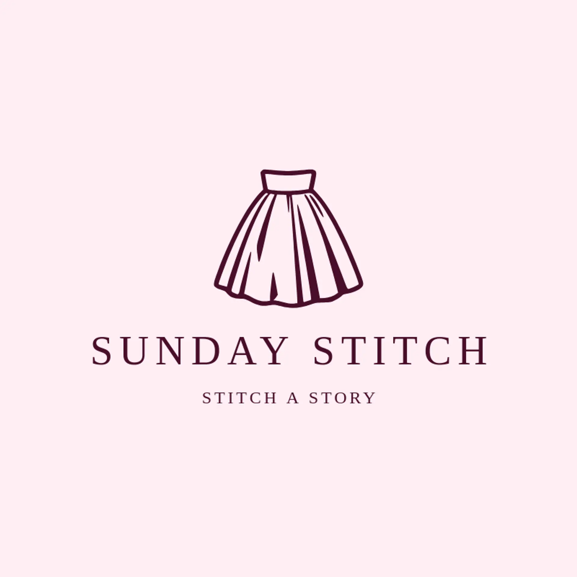 Sunday Stitch logo for clothing store