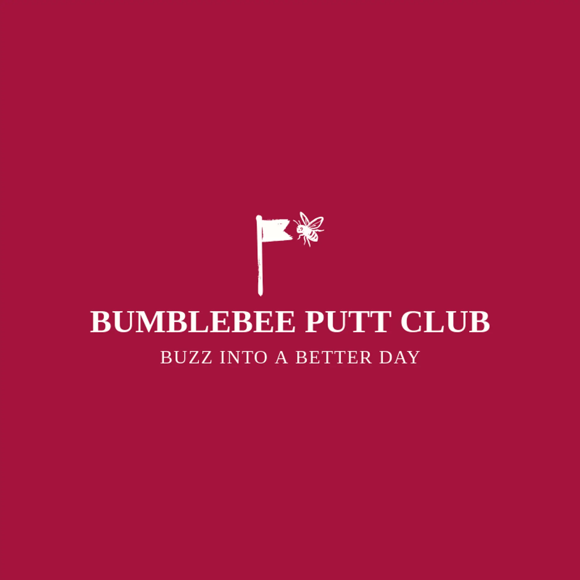 Bumblebee Putt Club logo for mini golf