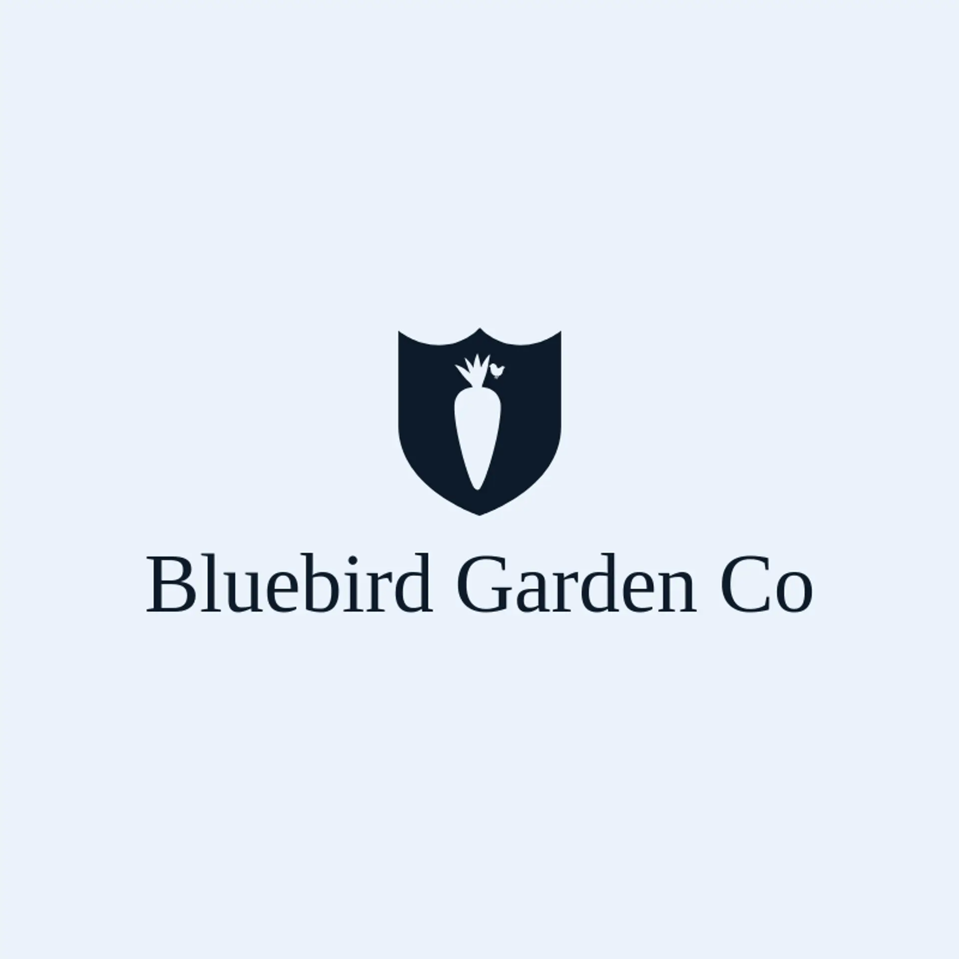 Bluebird Garden Co logo for carrot