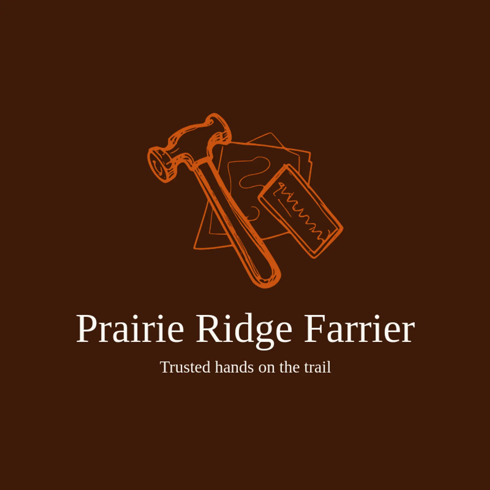 Prairie Ridge Farrier logo for farrier