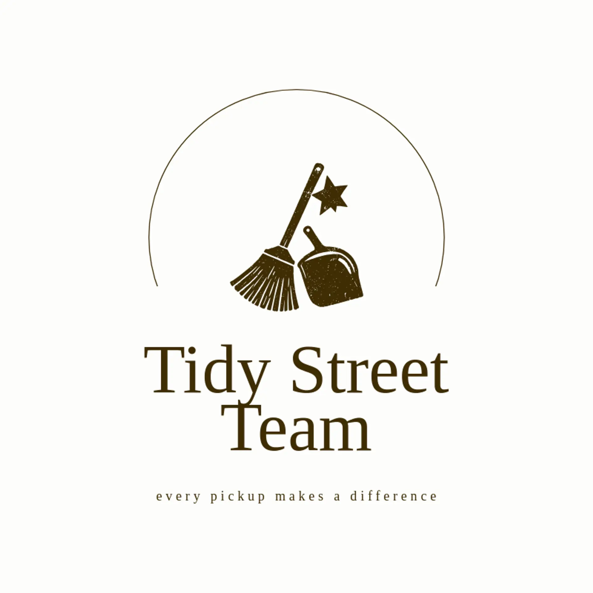 Tidy Street Team logo for trash