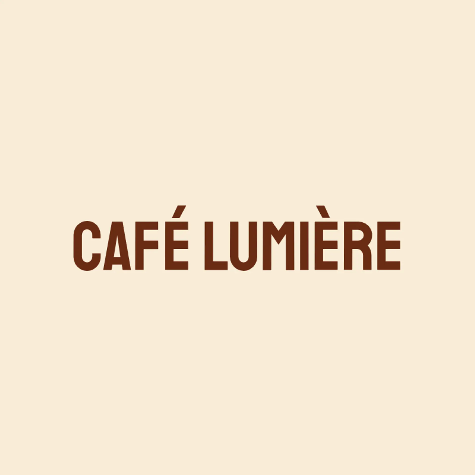 Café Lumière logo for french cafe