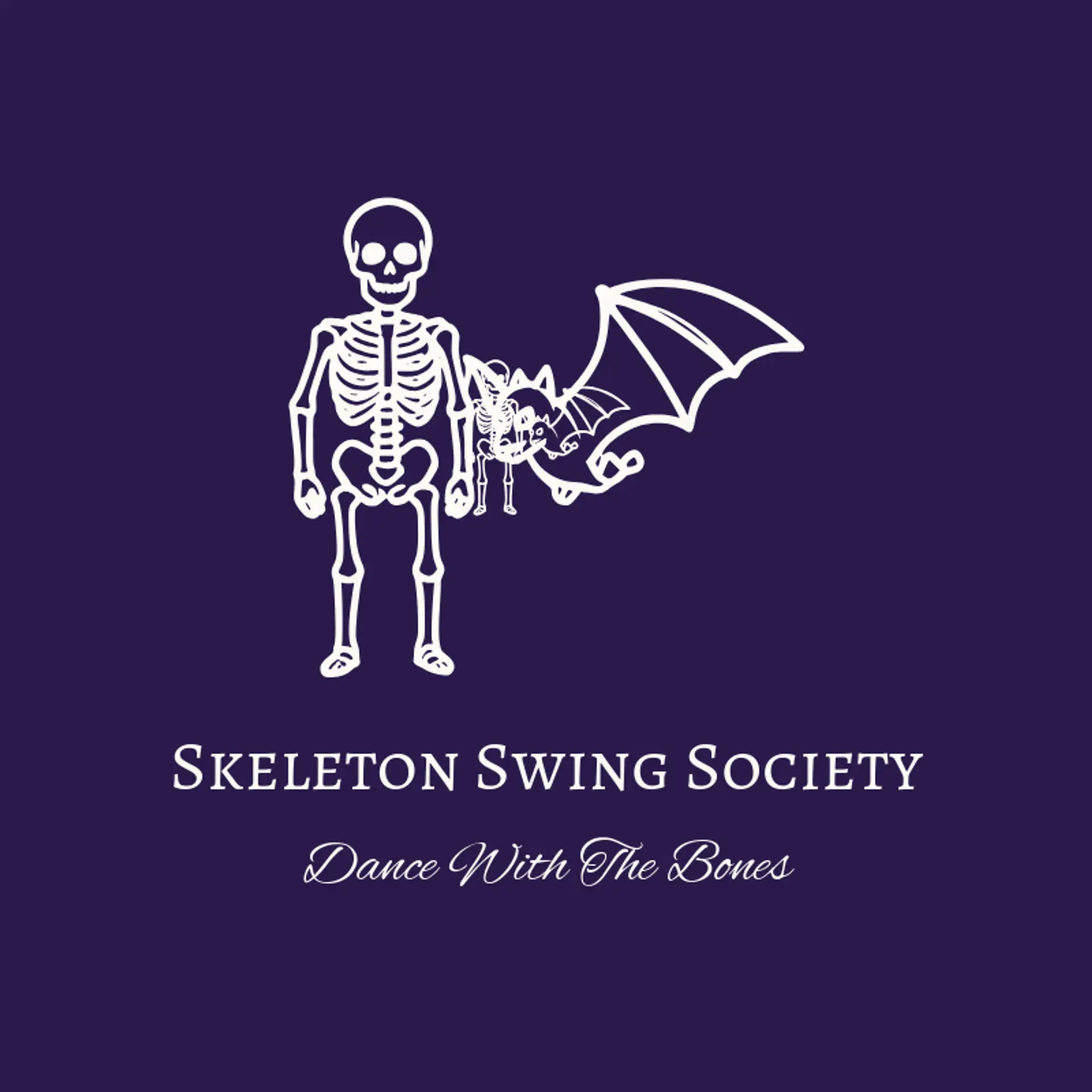 Skeleton Swing Society logo for halloween