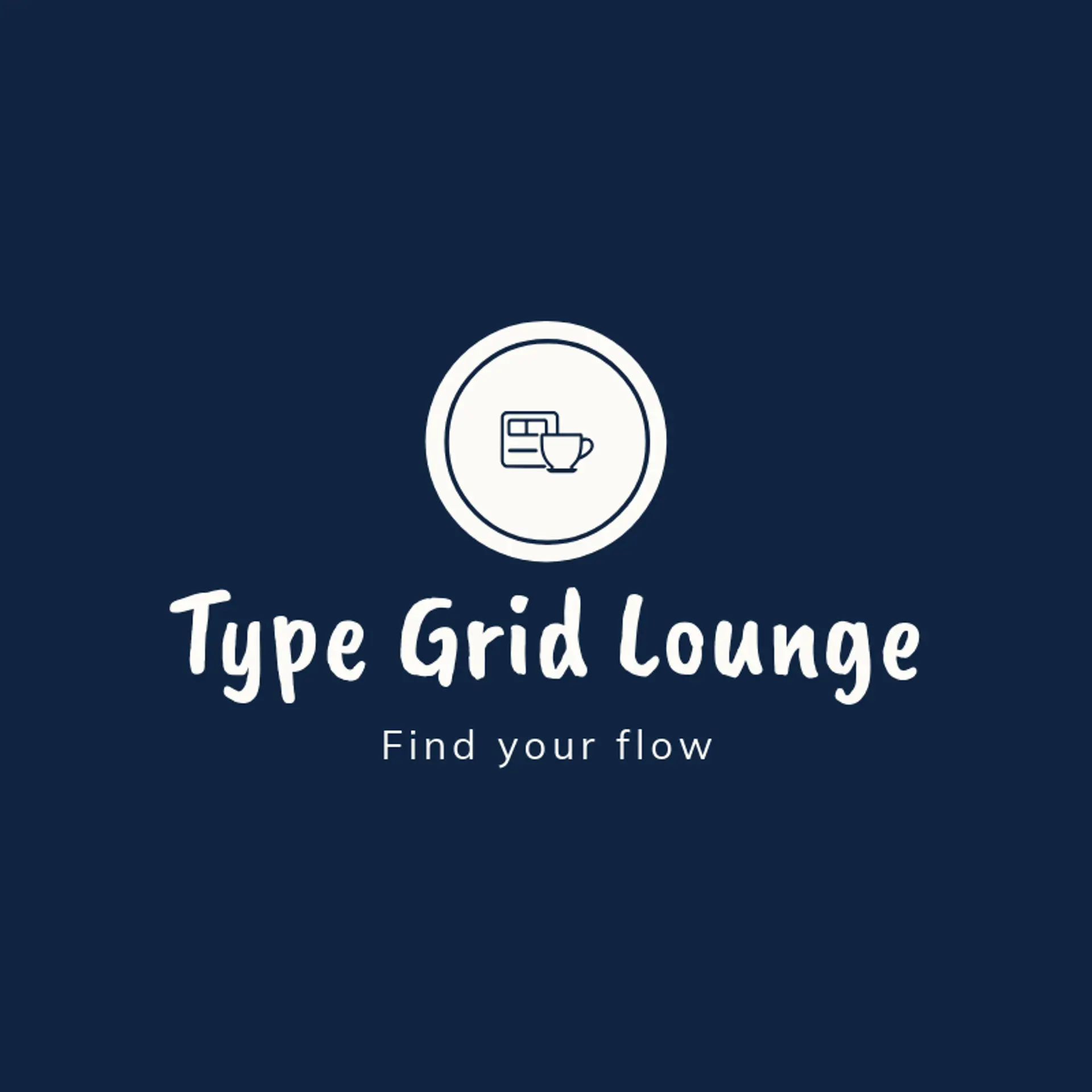 Type Grid Lounge logo for cyber cafe